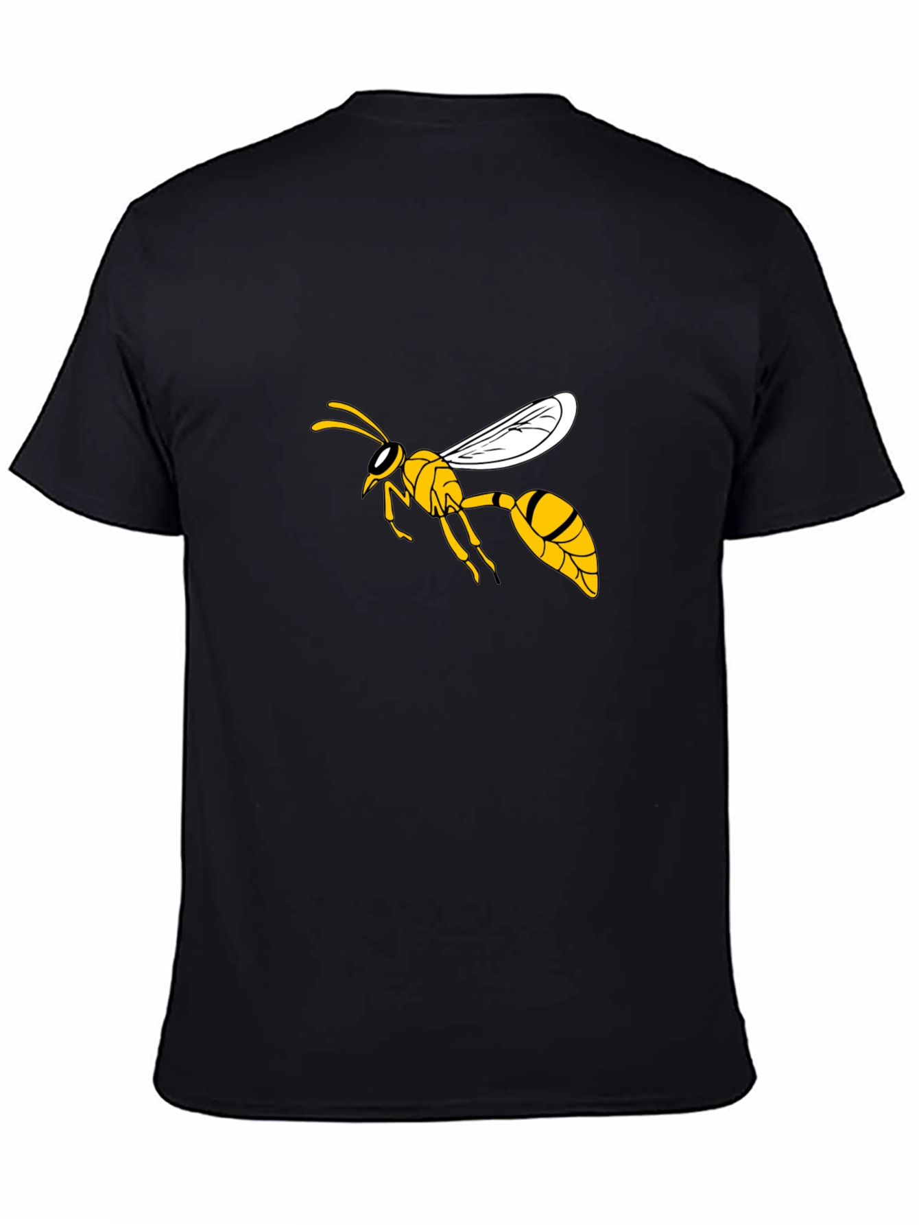 Black Wasp Graphic T-Shirt - Stylish Black Tee view 4