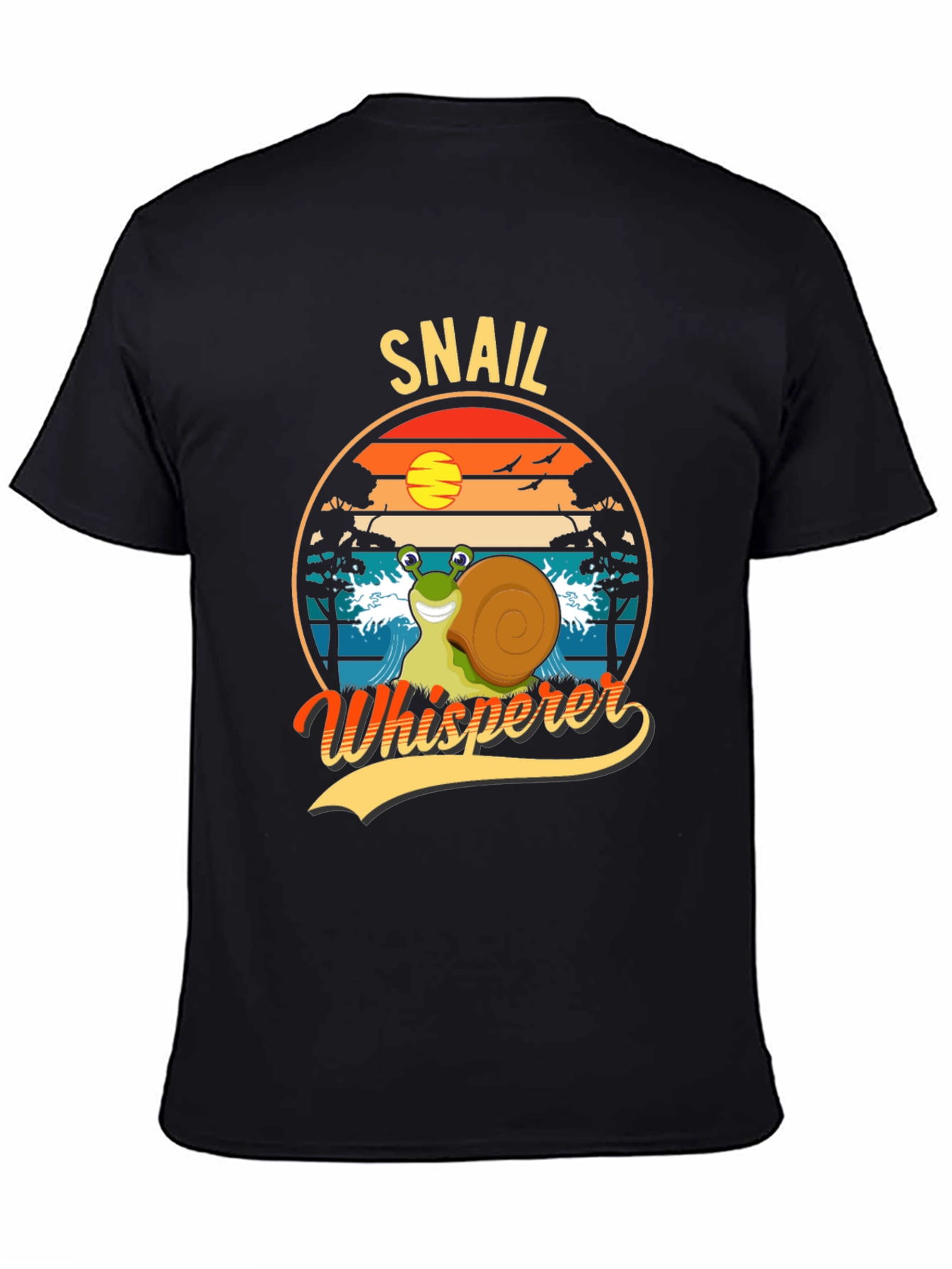 Black Snail Whisperer Graphic Tee view 4