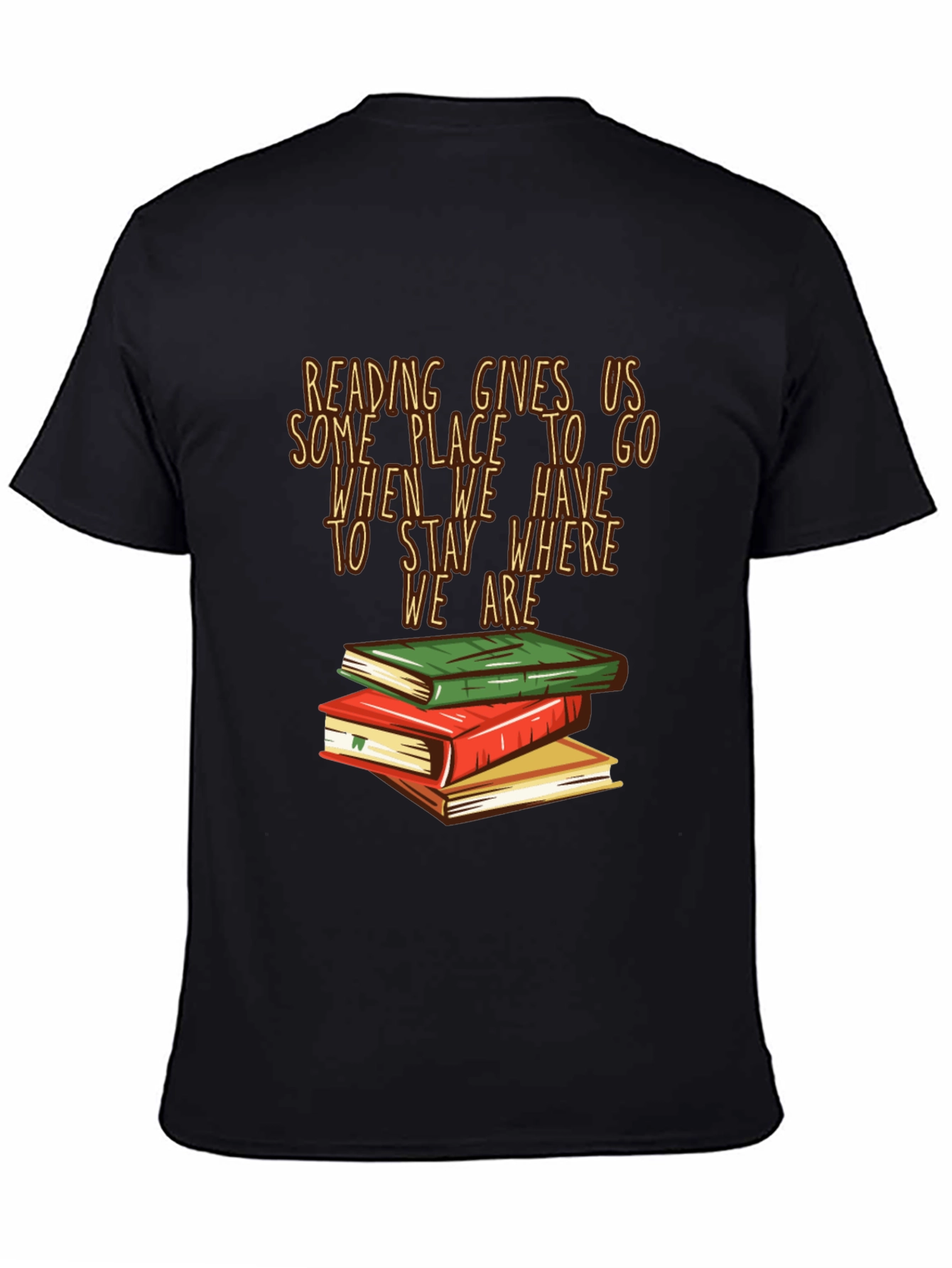 Black Reading Gives Us T-Shirt - Book Lover Tee view 4