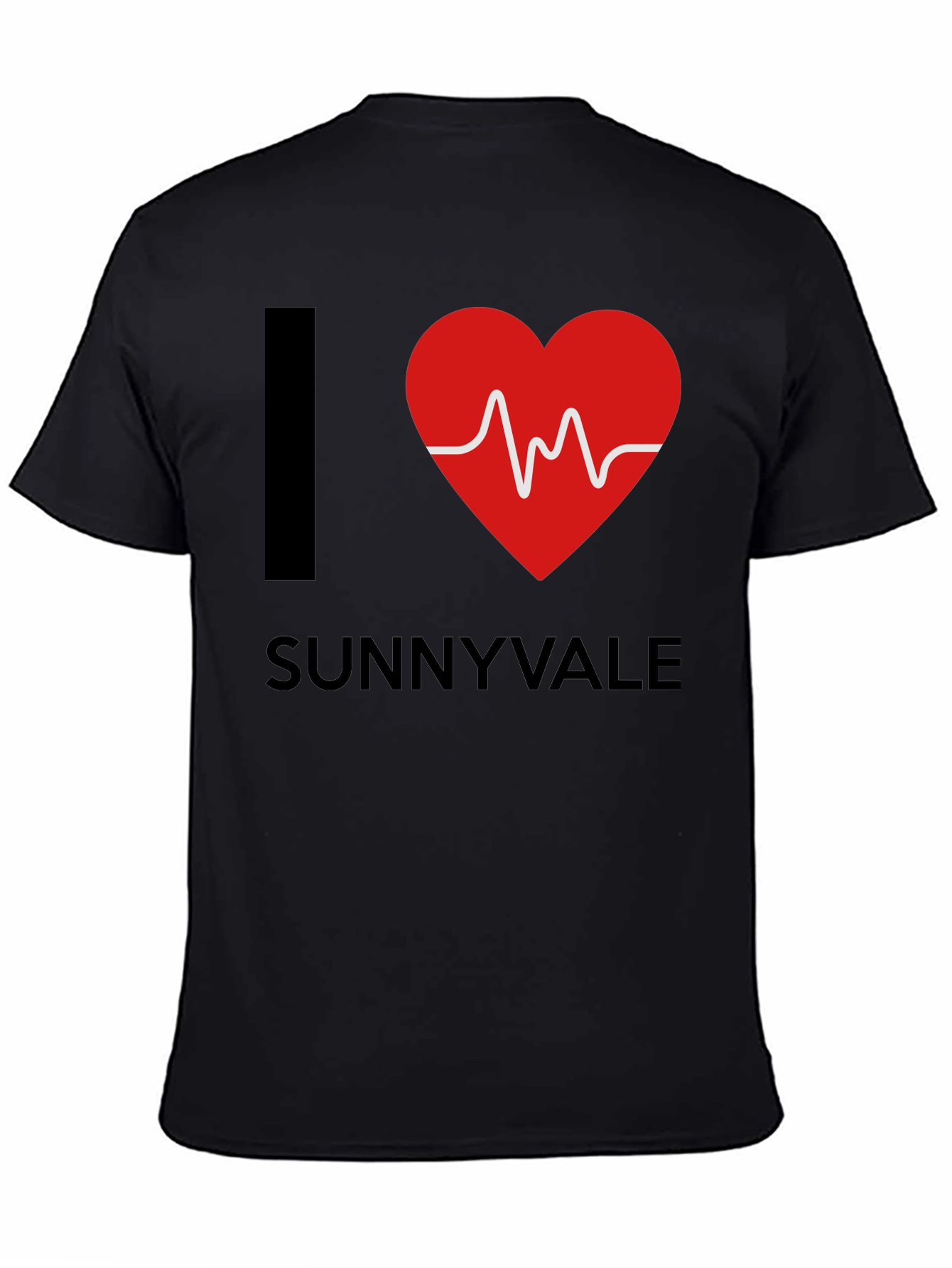 Black I Heart Sunnyvale Graphic T-Shirt - Trendy Casual Tee view 4