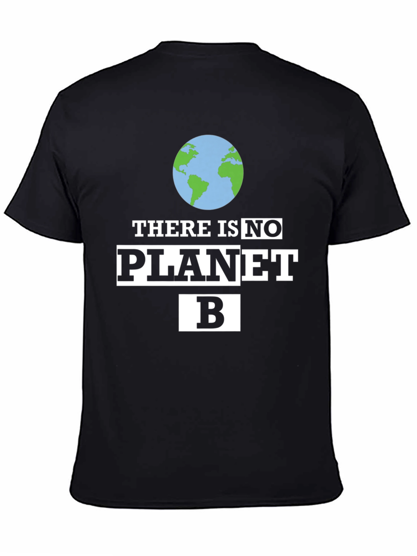 Black There is No Planet B Graphic T-Shirt view 4