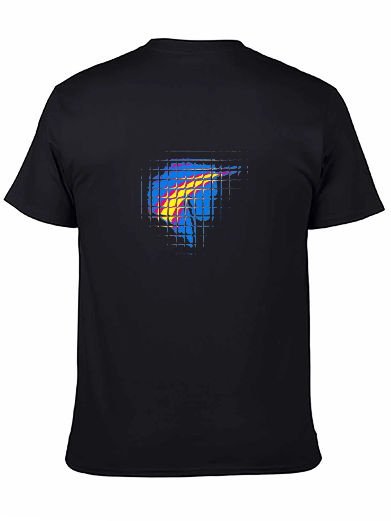 Abstract Flame Graphic Black T-Shirt - 4