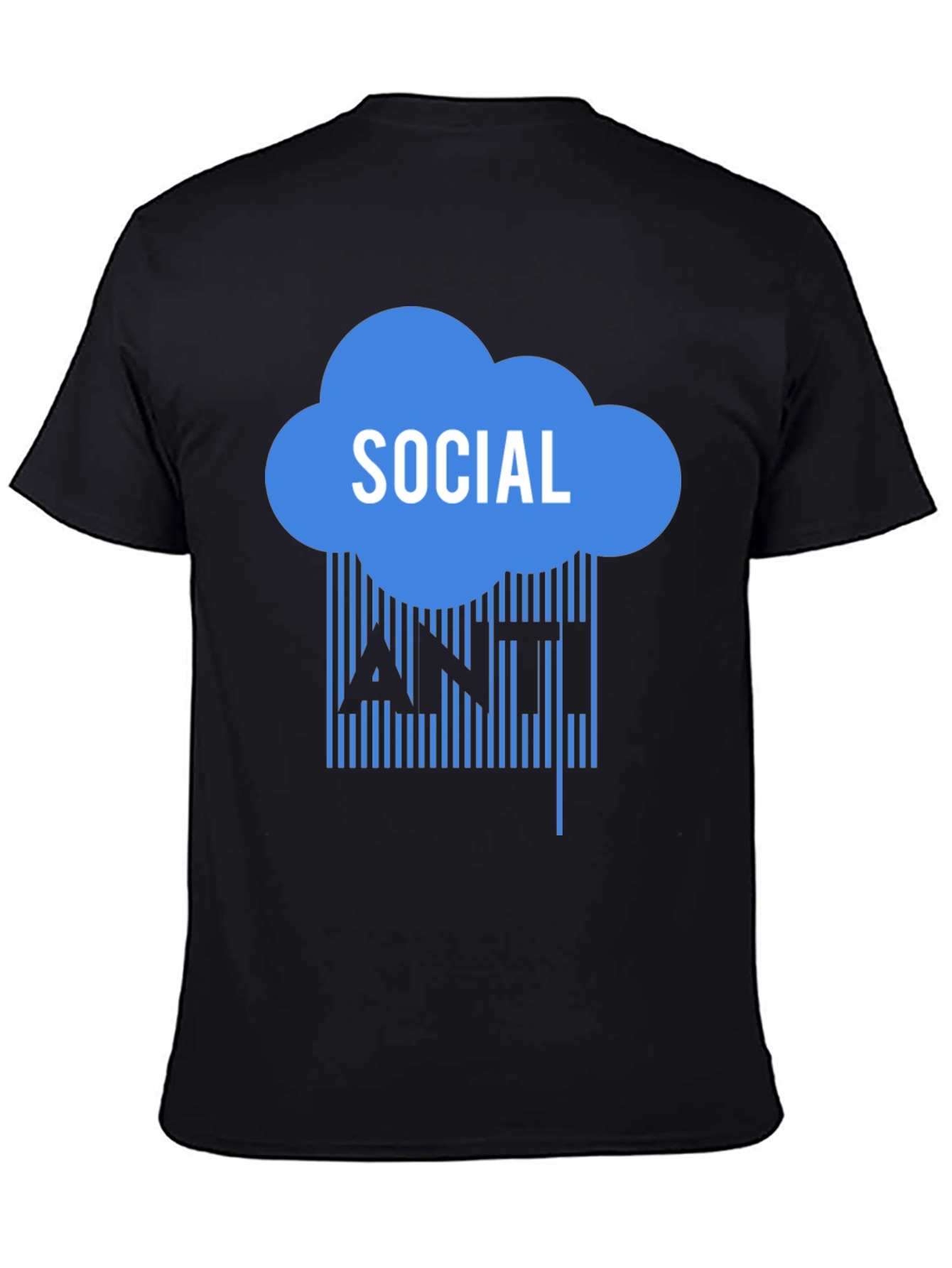 Black Anti Social T-Shirt view 4