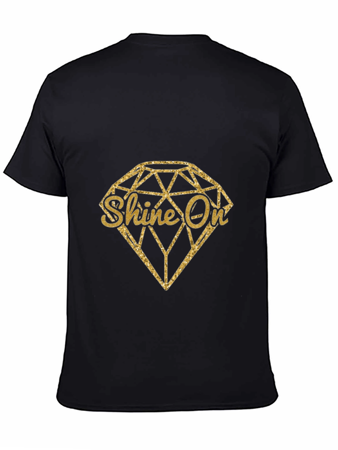 Black Shine On Graphic Tee - Mens Black T-Shirt view 4