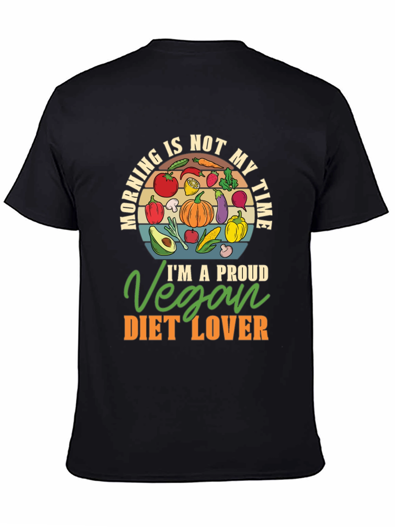 Vegan Diet Lover T-Shirt - Morning Not My Time - 4