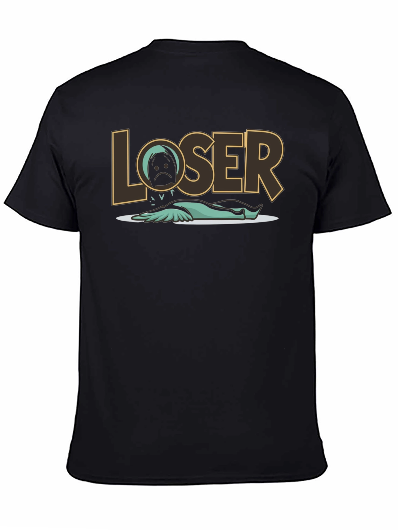 Black Loser Graphic Tee - Funny T-Shirt view 4