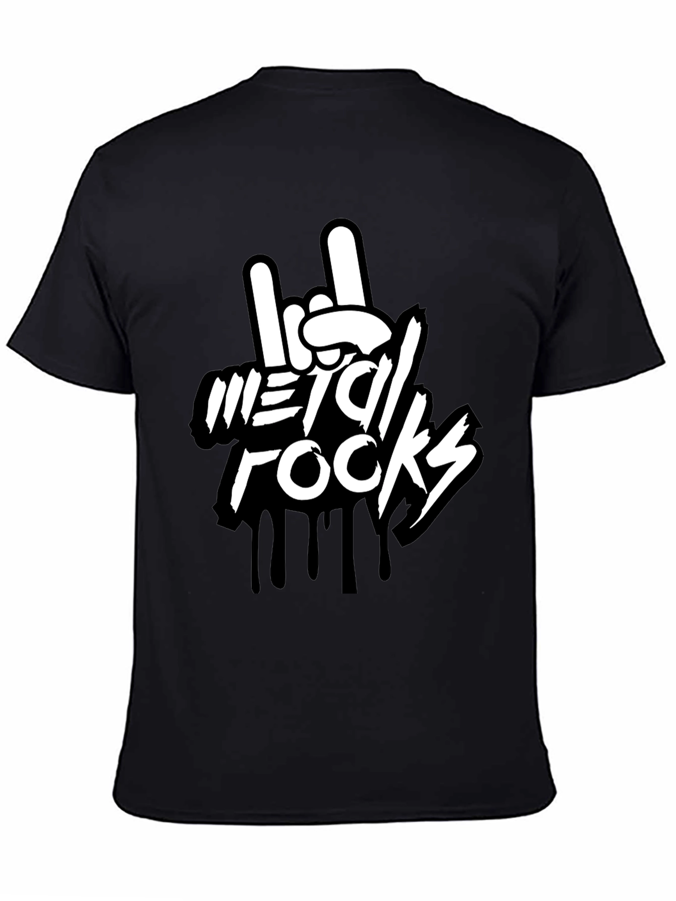 Black Metal Rocks Graphic Tee - Rock On! view 4