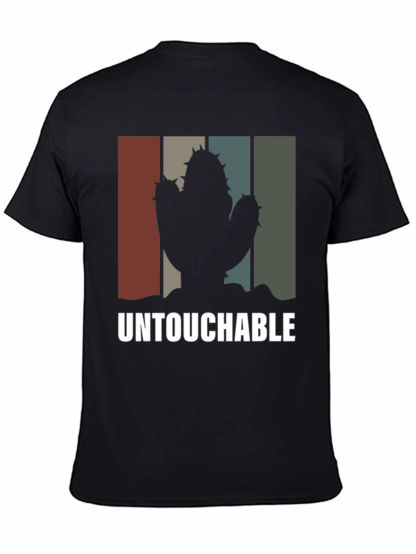 Black Untouchable Cactus Graphic T-Shirt view 4