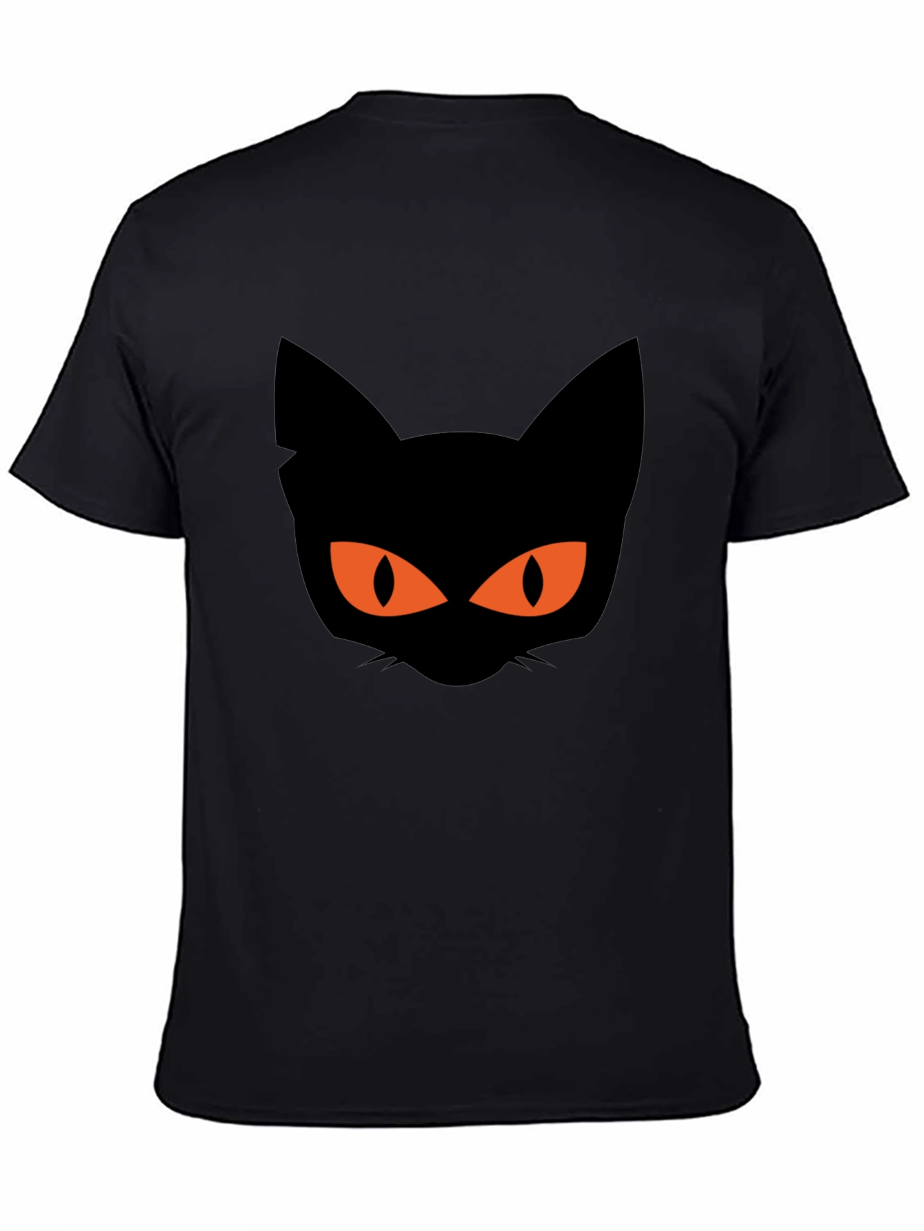 Black Black Cat Graphic Tee Halloween Shirt view 4