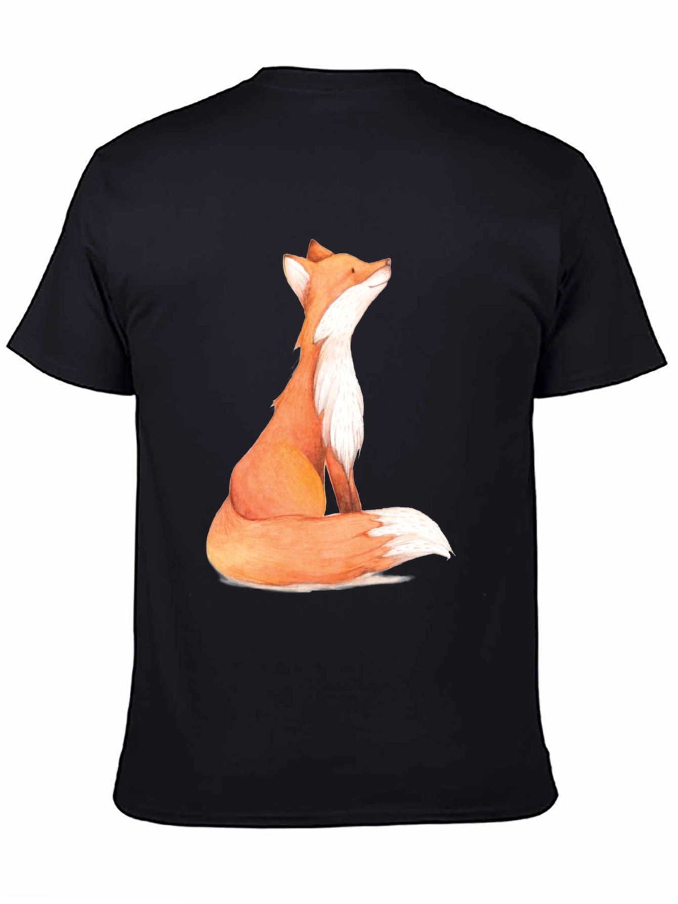 Black Fox Graphic Print Men's T-Shirt view 4