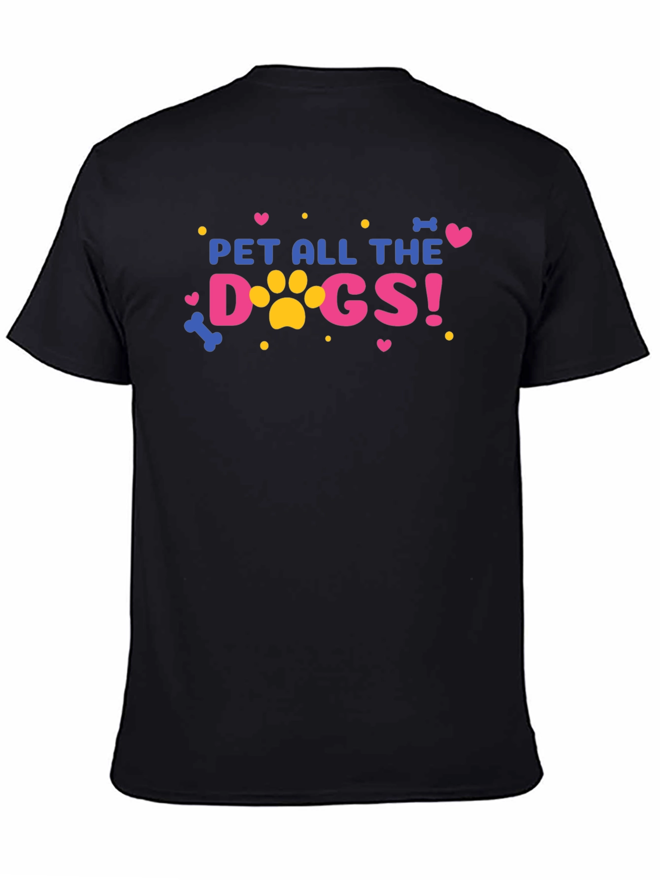 Black Pet All the Dogs! Graphic T-Shirt view 4