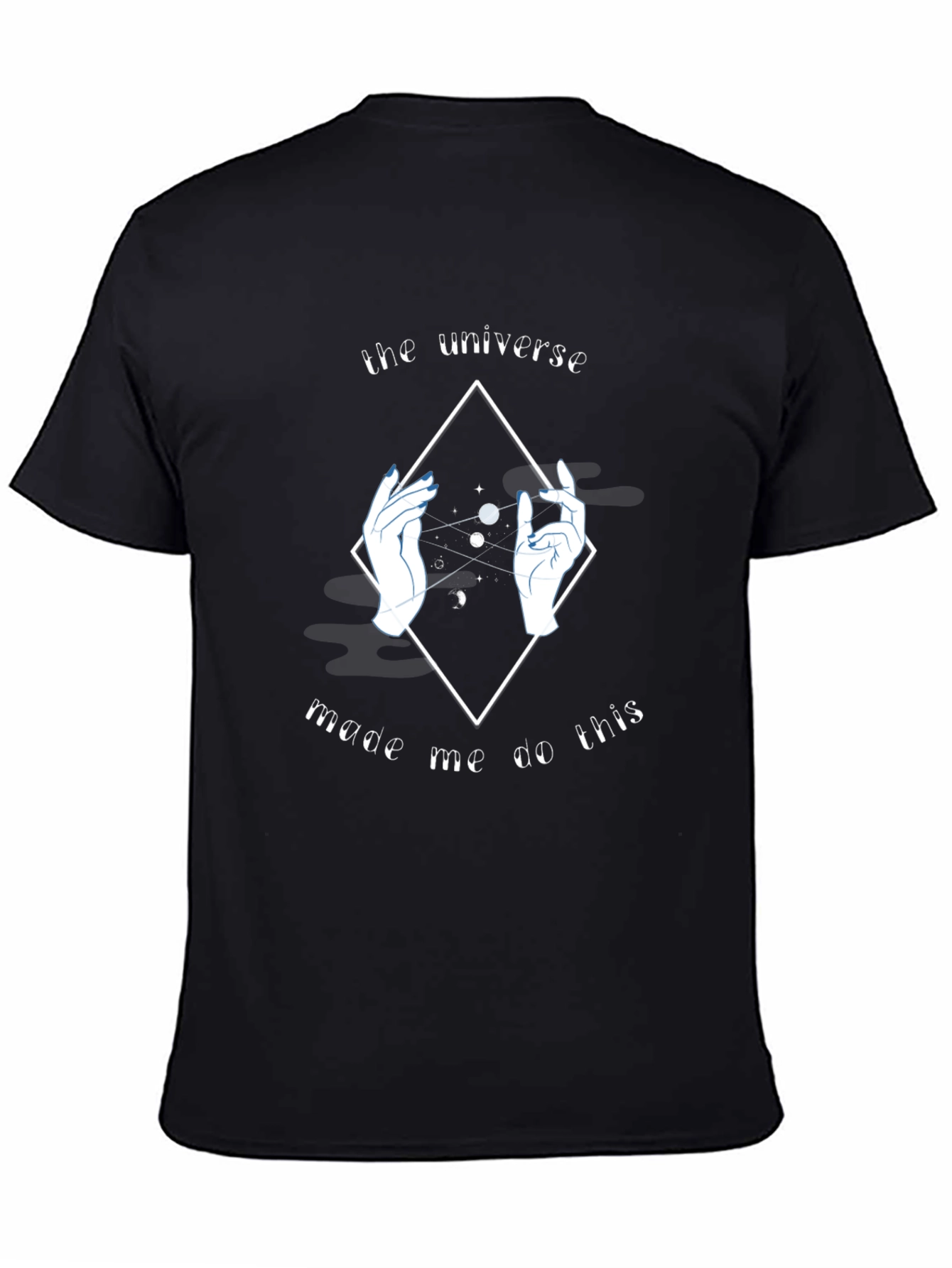 Black Universe Made Me Do This Graphic T-Shirt - Black view 4