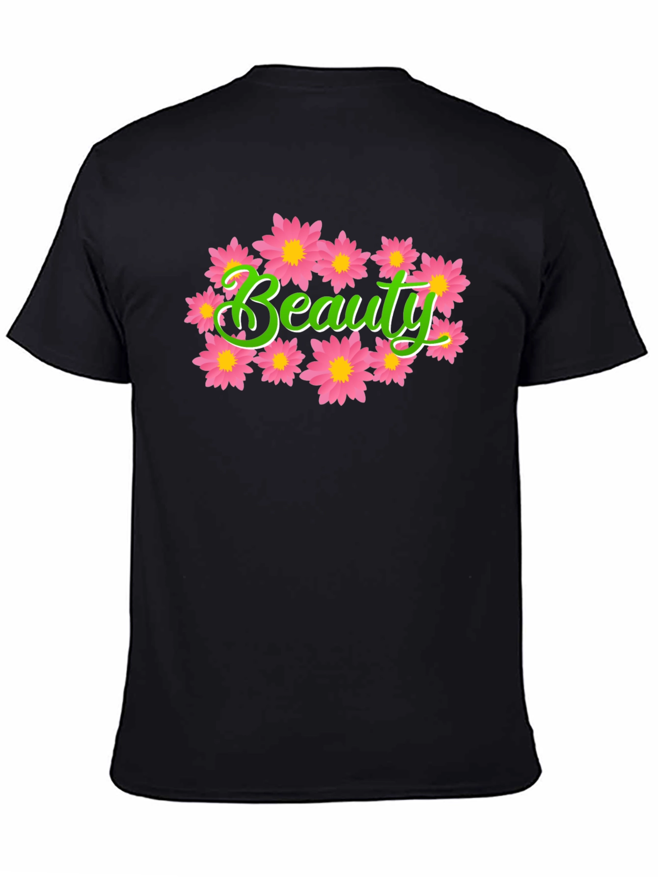 Black Beauty Floral Graphic T-Shirt - Stylish Comfort view 4