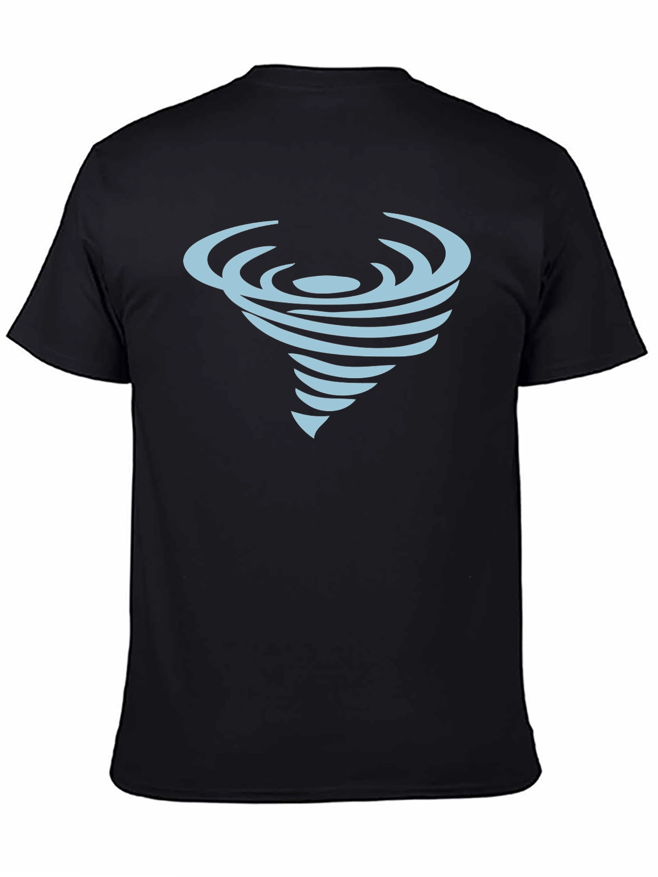 Black Tornado Graphic Black Tee - Unique Design view 4