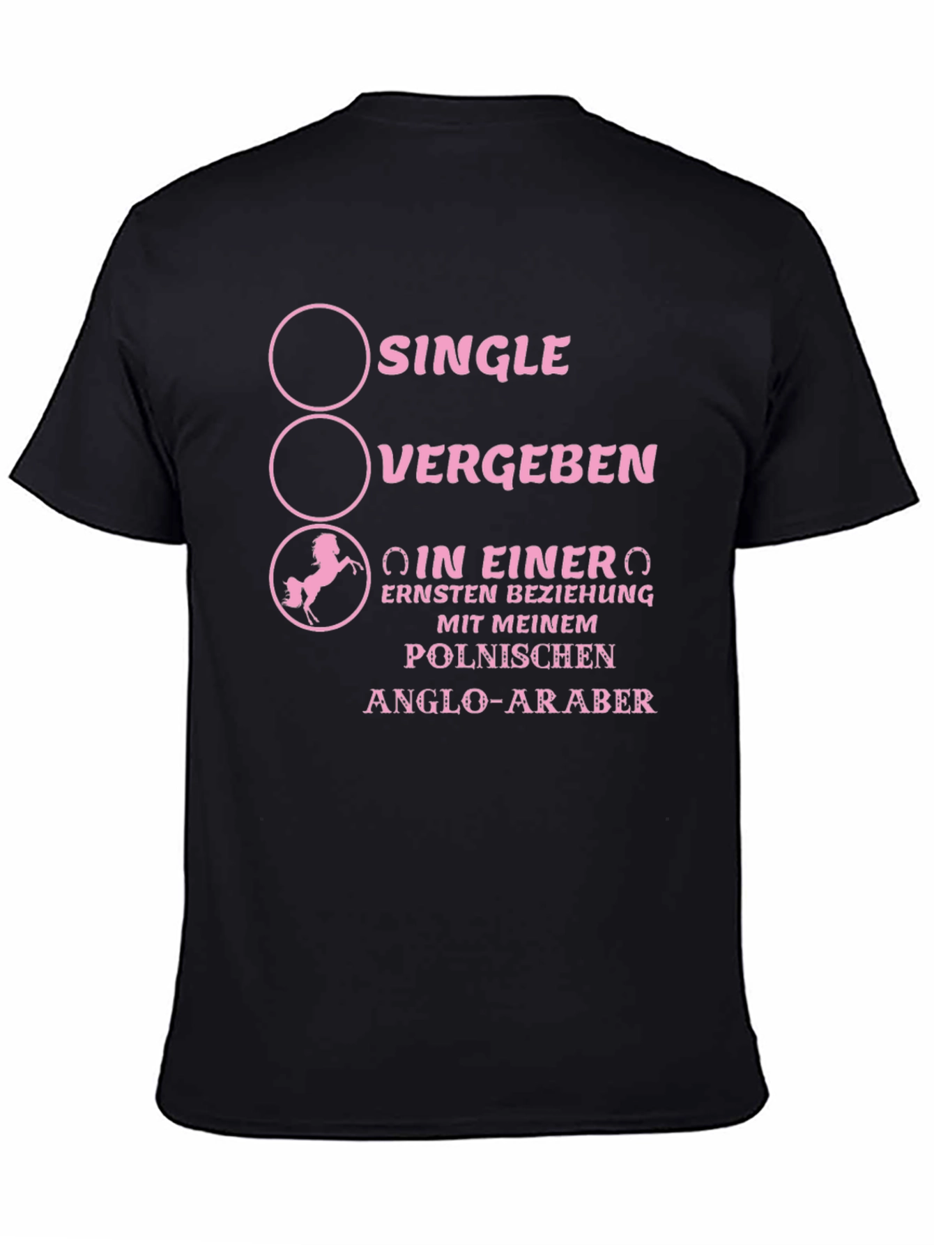Black Single Vergeben Horse Lover T-Shirt view 4