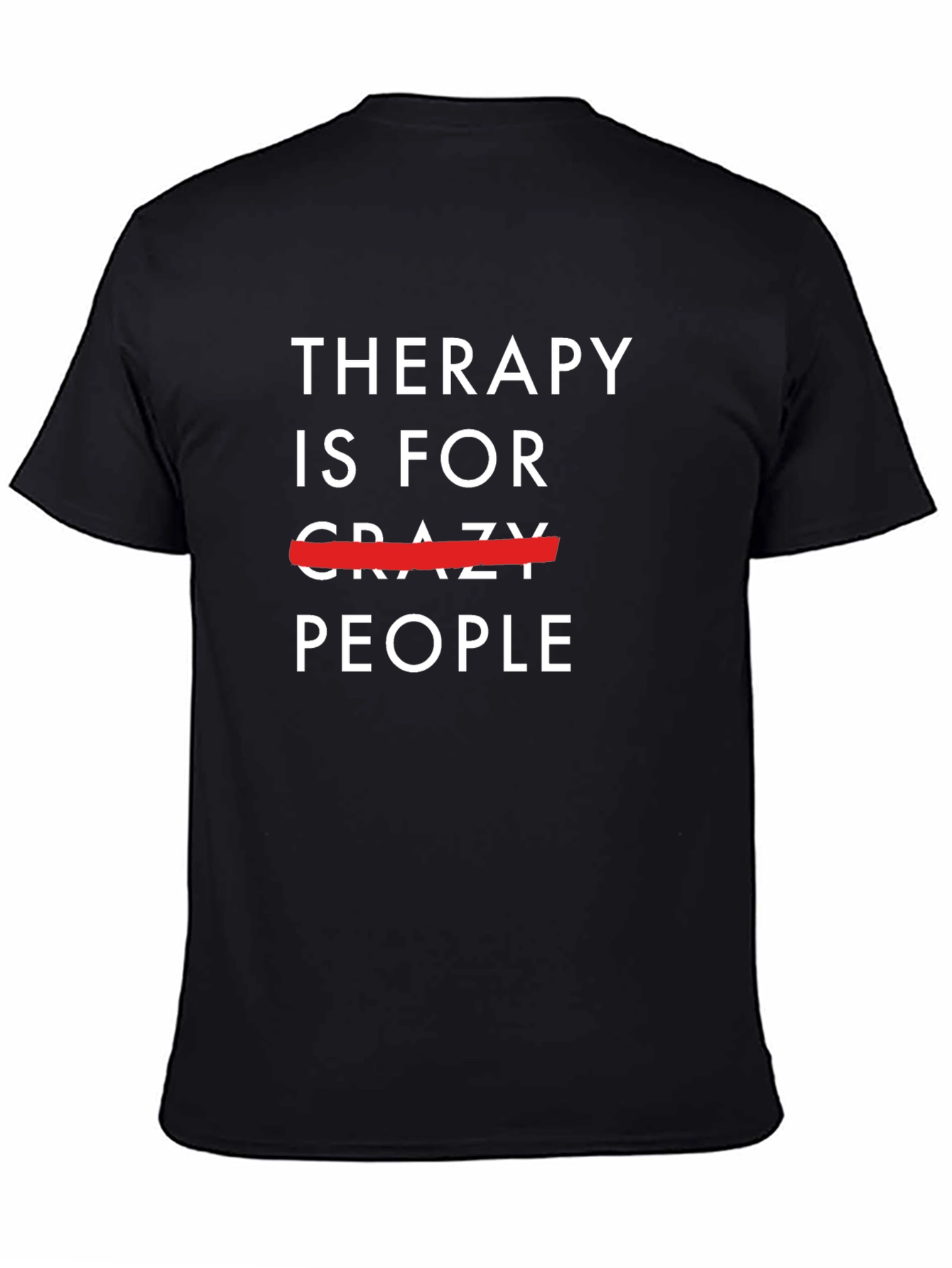 Black Therapy is for People Funny Graphic Tee view 4