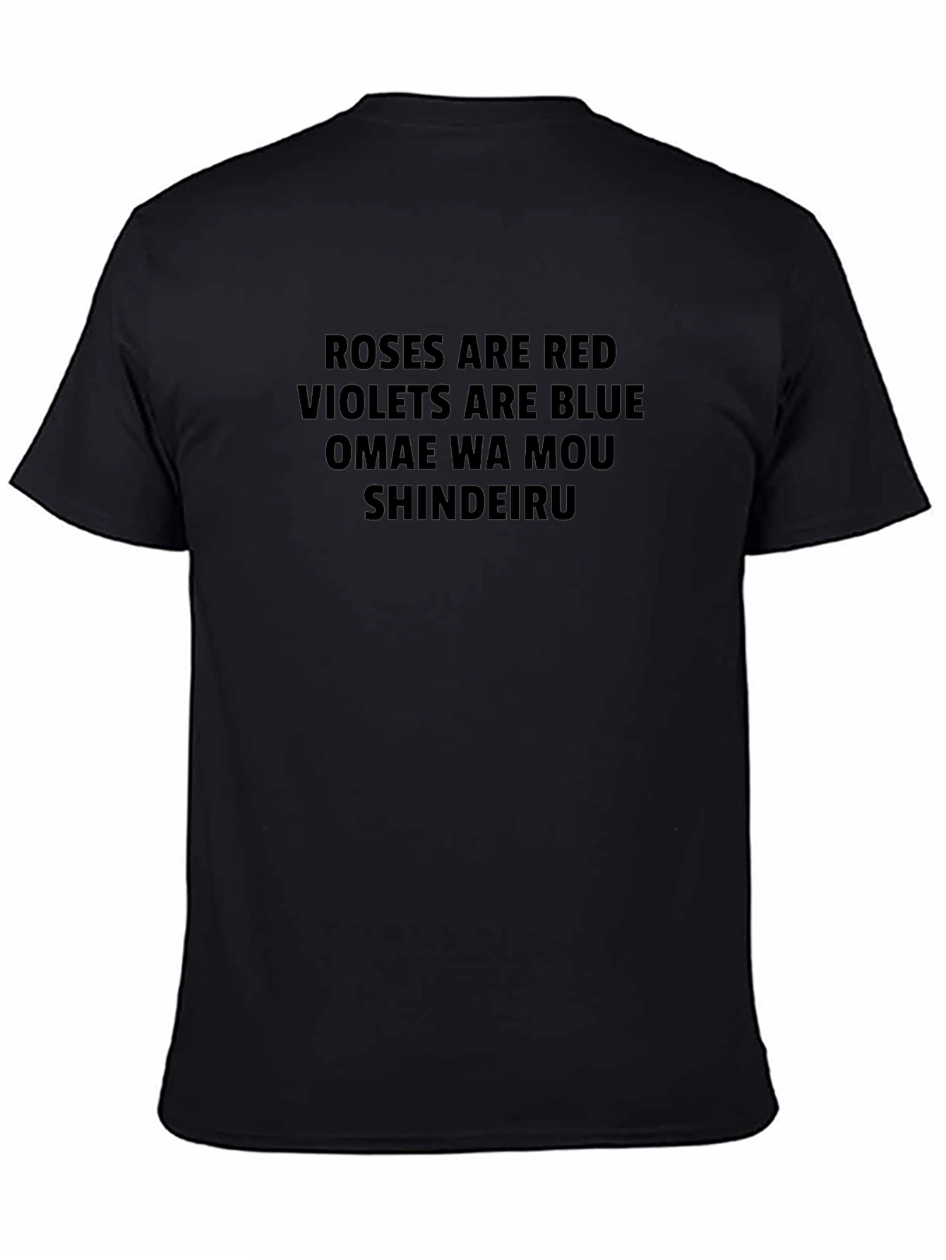 Black Roses Are Red Omae Wa Mou Shindeiru T-Shirt view 4