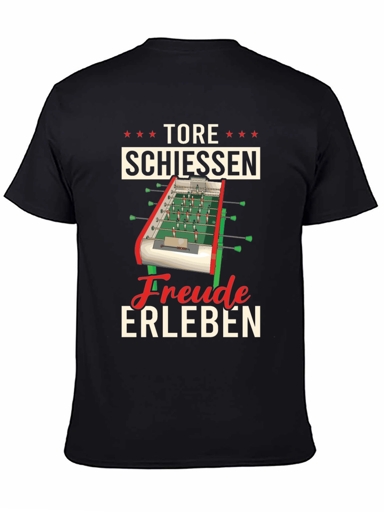 Black Tore Schiessen Foosball T-Shirt view 4