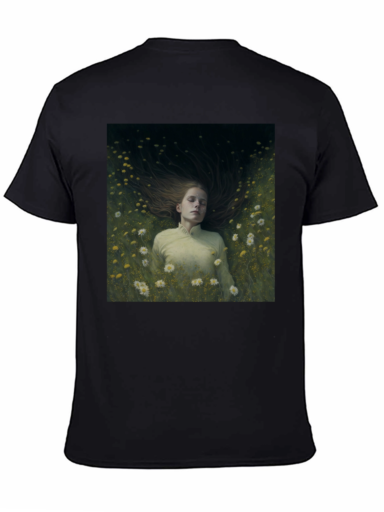 Black Dreamy Floral T-Shirt view 4