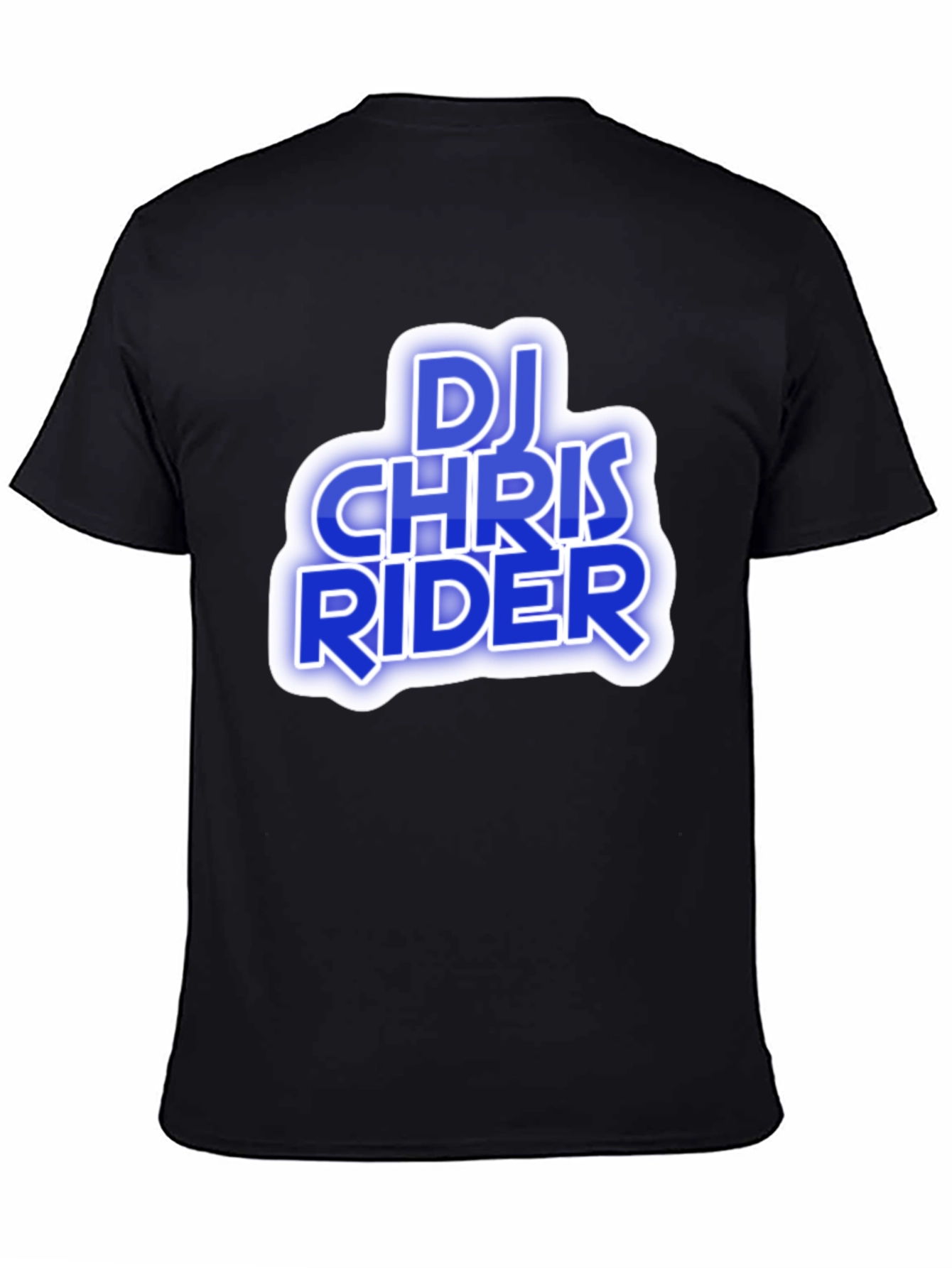 Black DJ Chris Rider T-Shirt - Cool Graphic Tee view 4