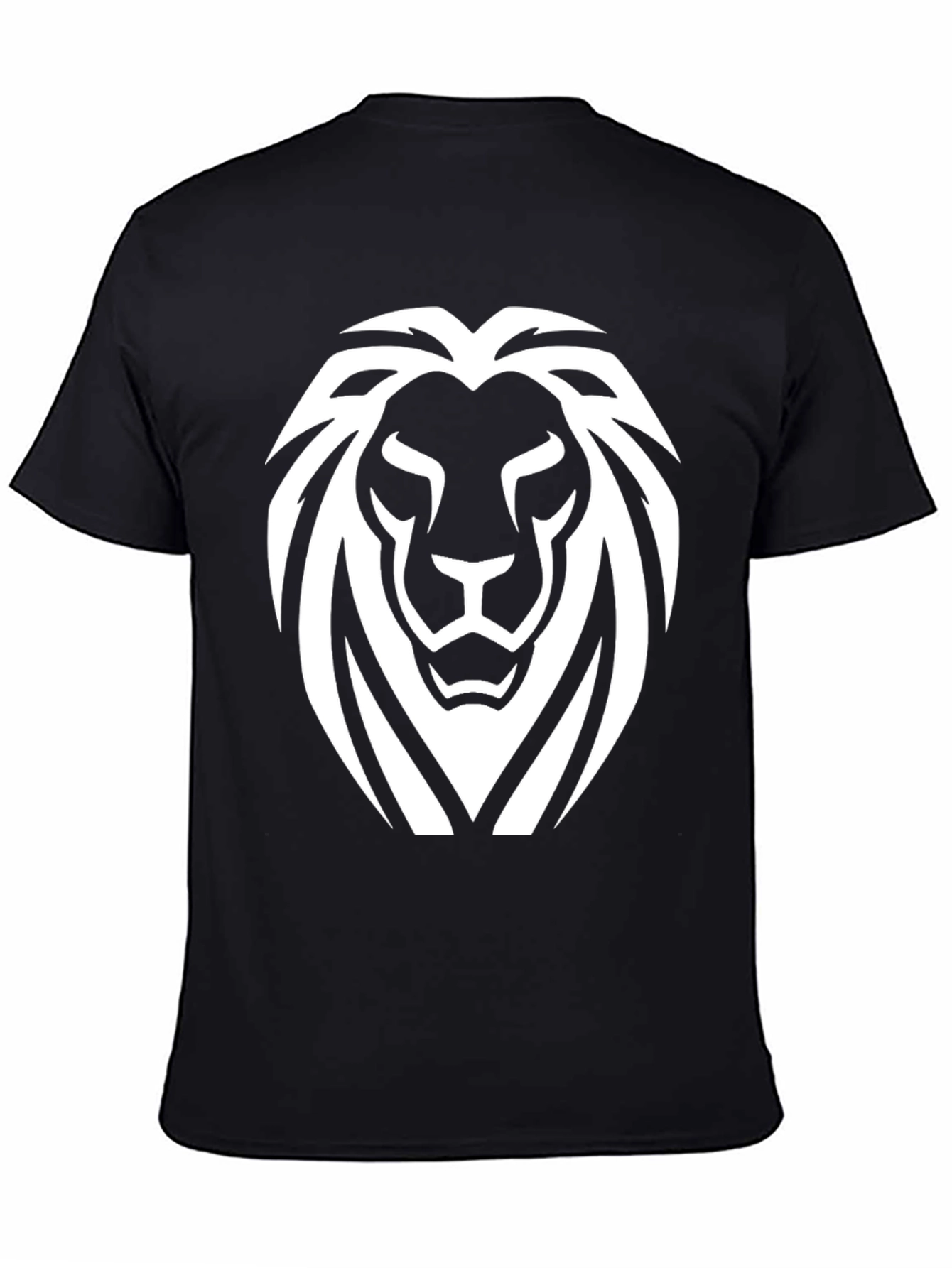 Black Black Lion Graphic Tee - Bold Statement Shirt view 4