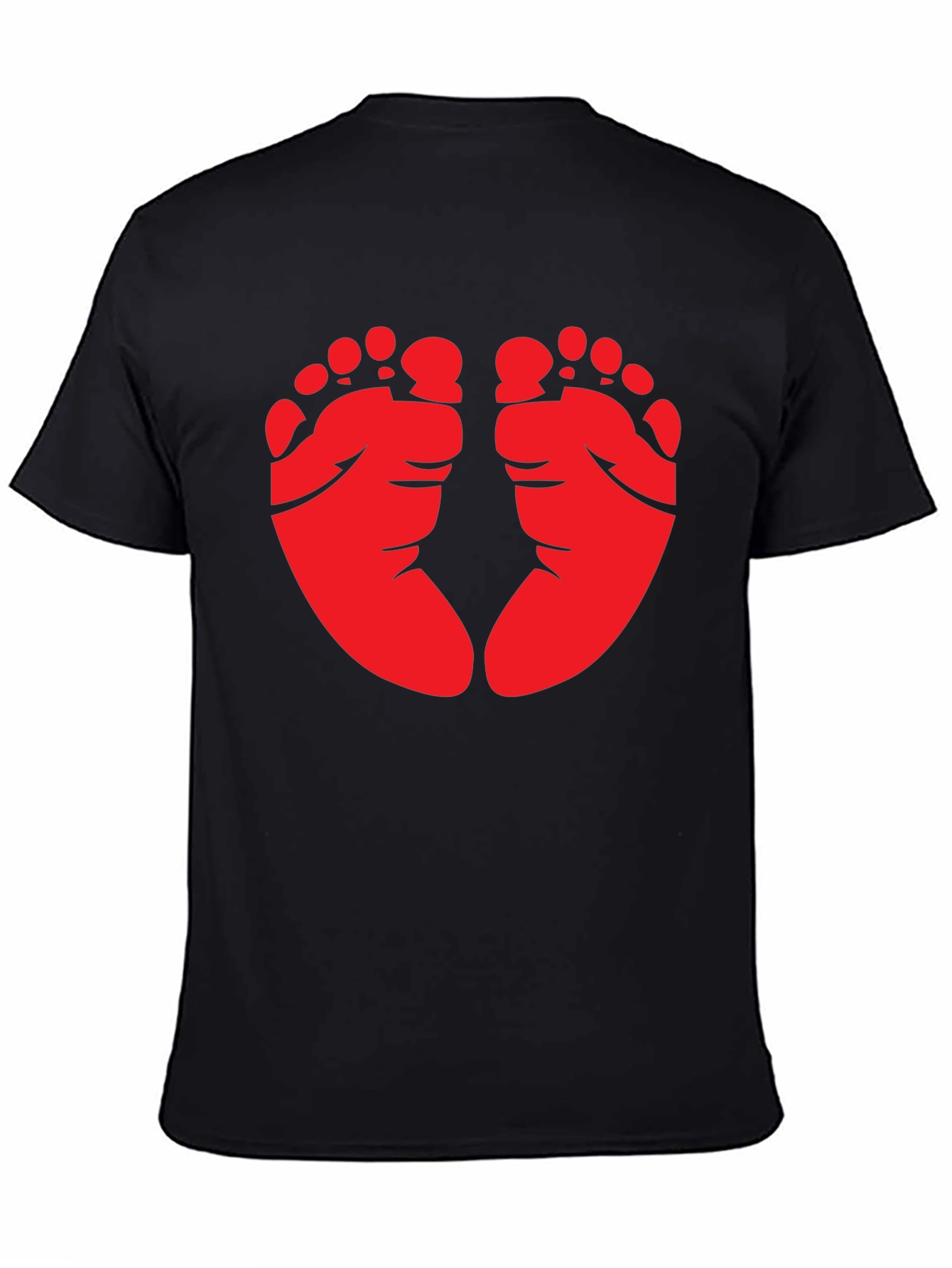 Baby Feet Graphic Tee - Black - 4