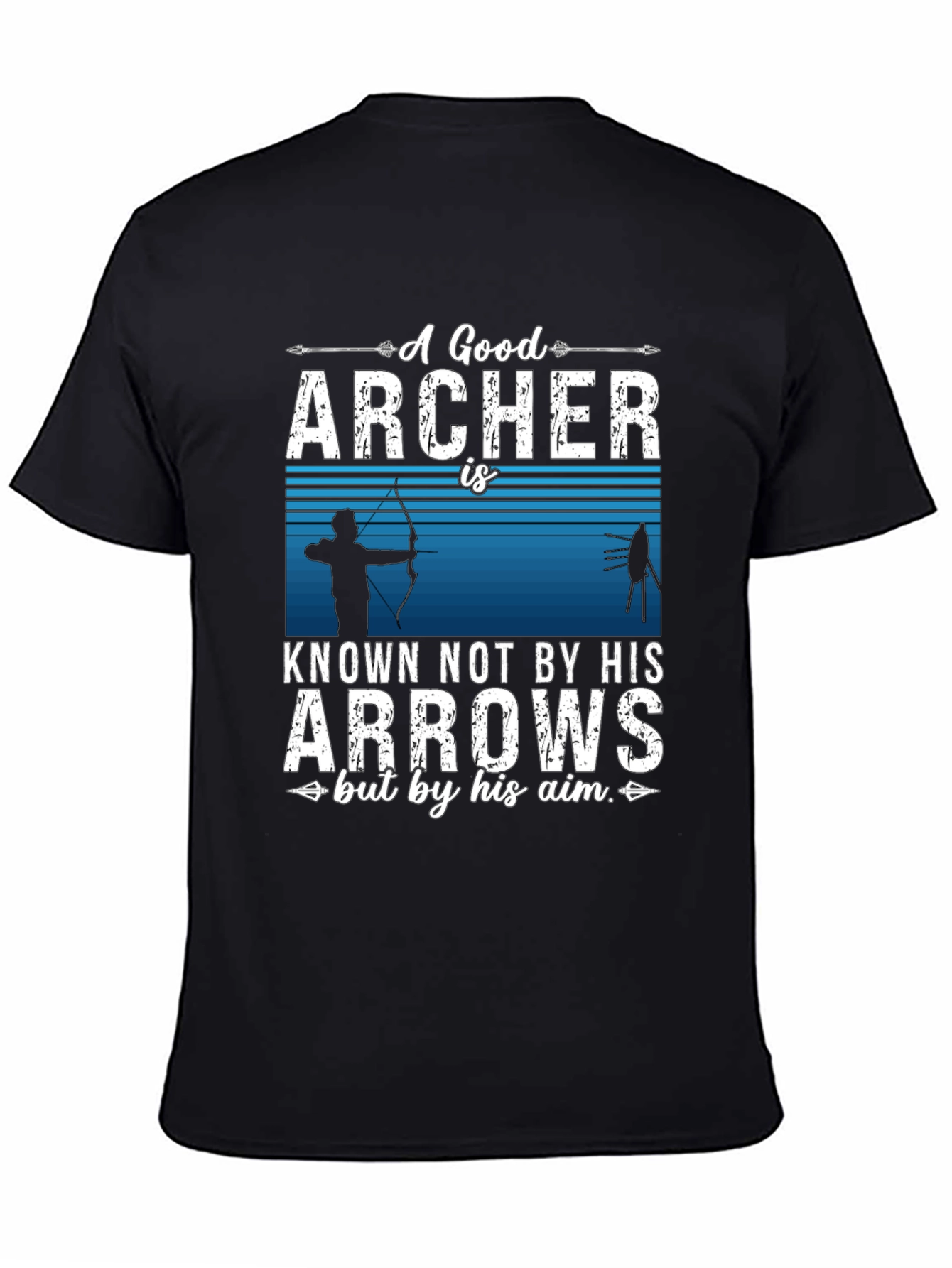 Black Archer Graphic T-Shirt - Aim for Success view 4