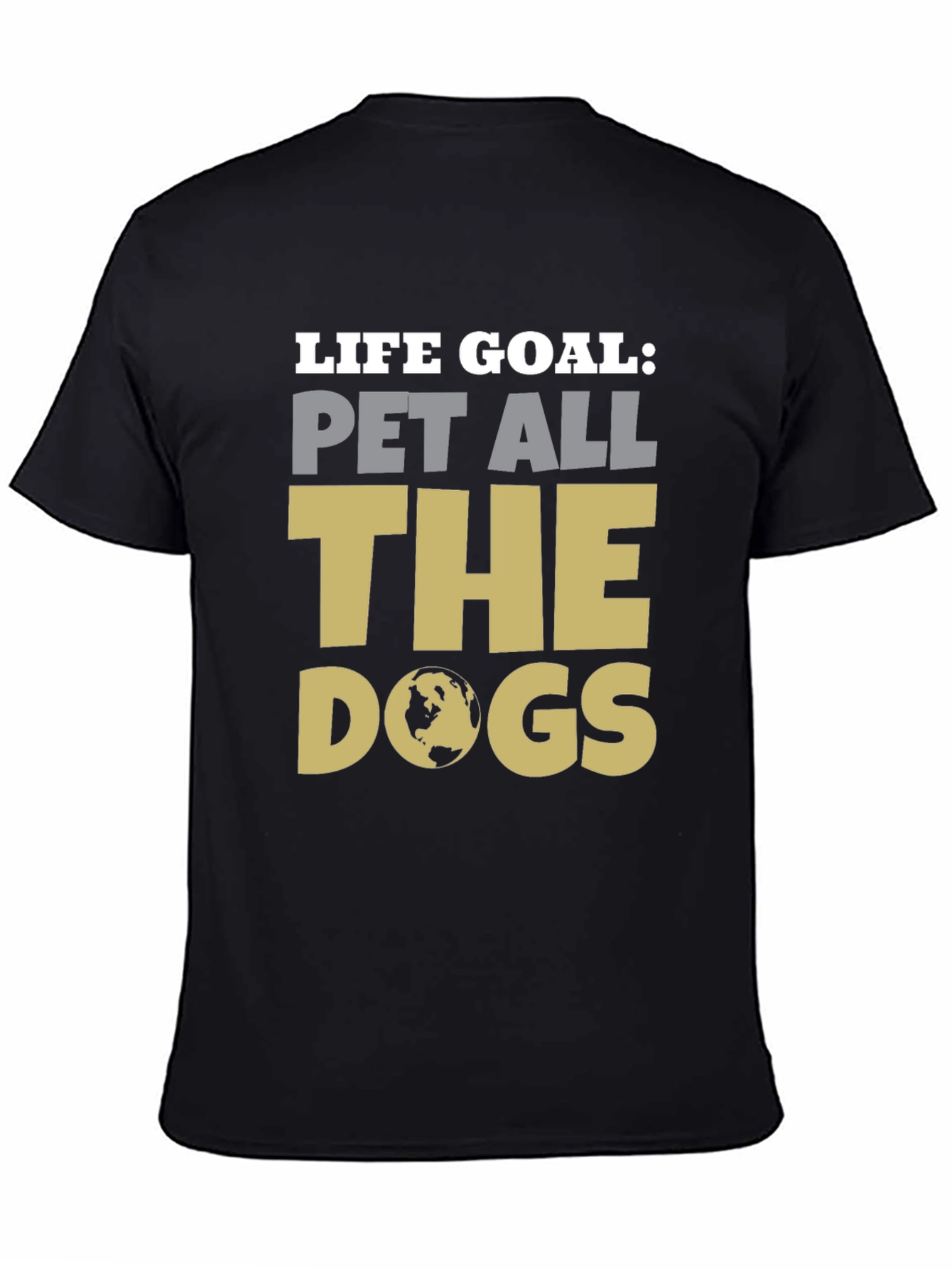 Black Life Goal Pet All the Dogs Graphic Tee view 4
