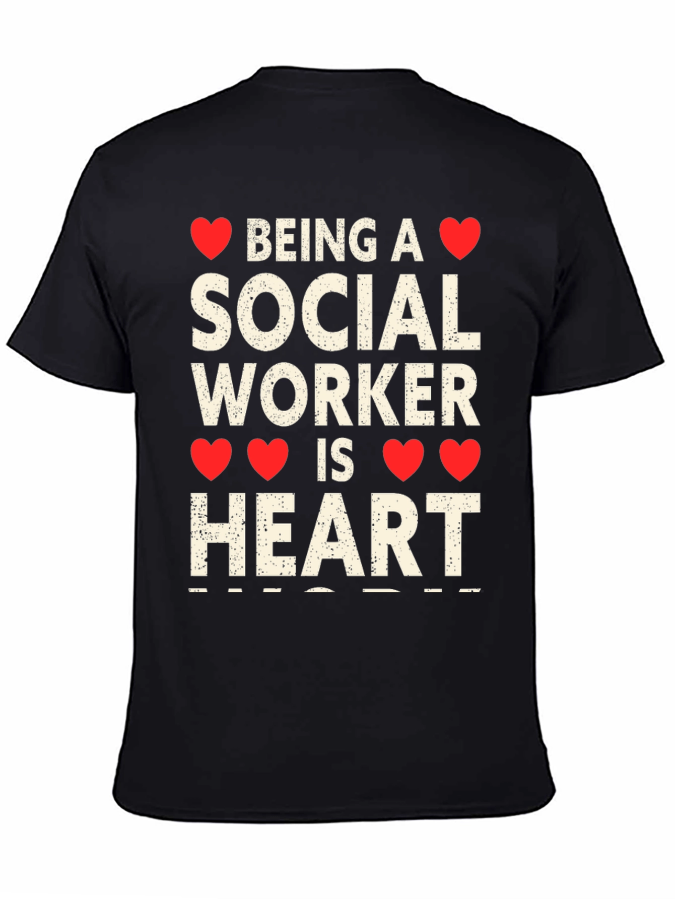 Social Worker Heart T-Shirt, Gift for Social Workers - 4