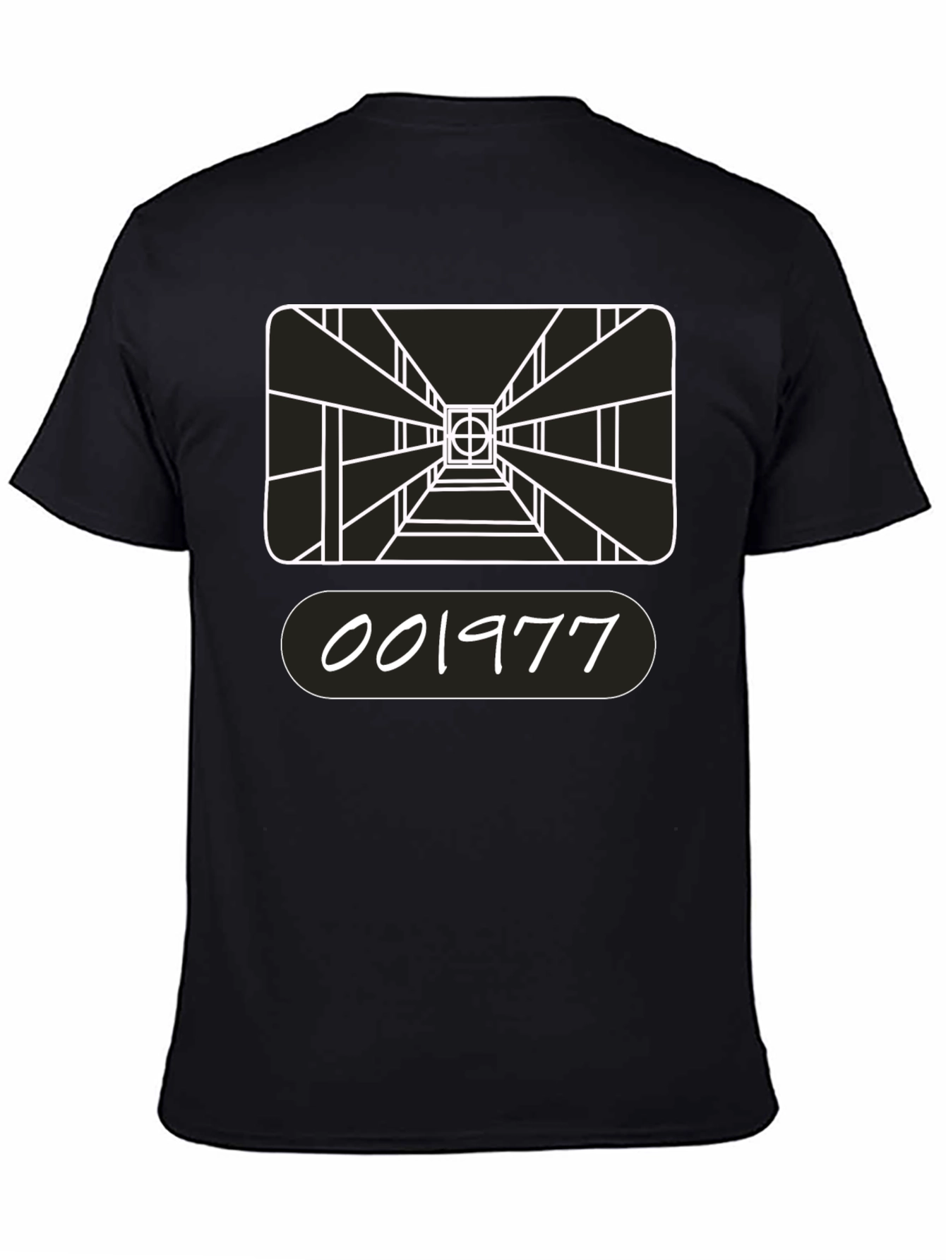 Black Retro Gaming T-Shirt - 001977 Design view 4