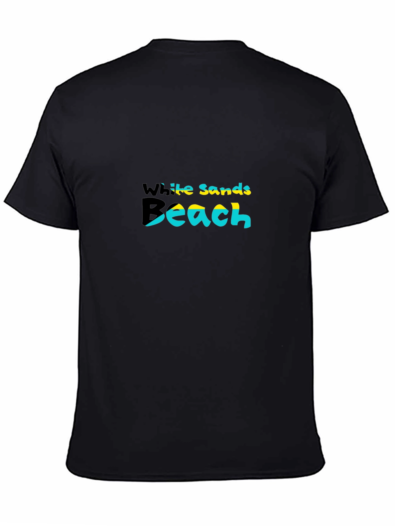 Black White Sands Beach T-Shirt - Summer Vacation Tee view 4