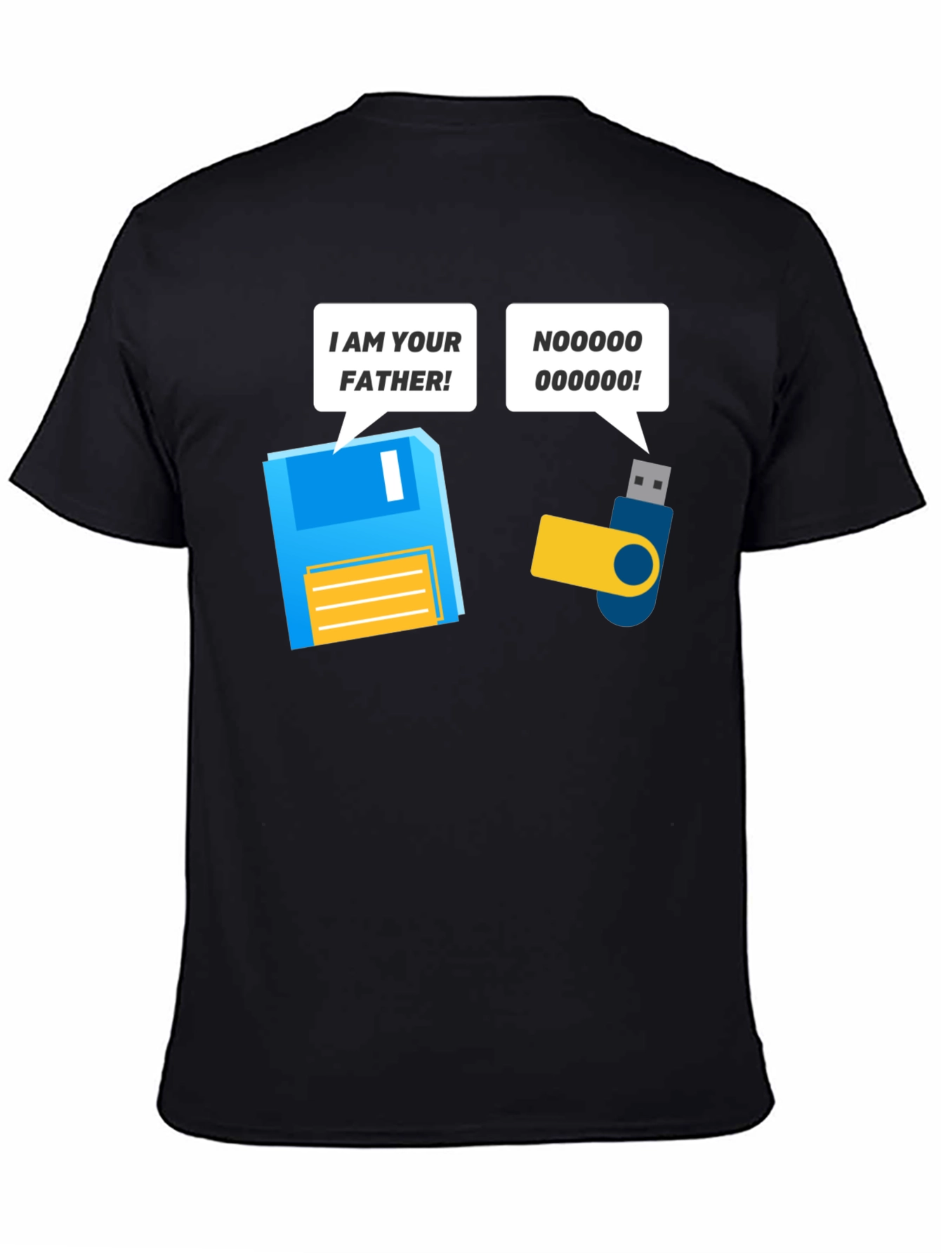 Black I am Your Father T-Shirt view 4