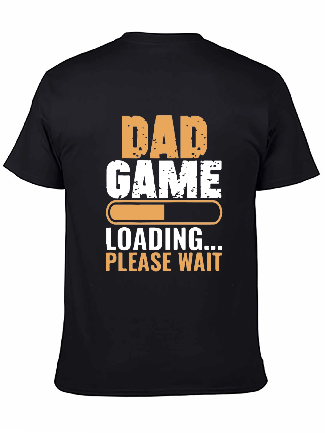 Black Dad Game Loading T-Shirt - Funny Father's Day Tee view 4