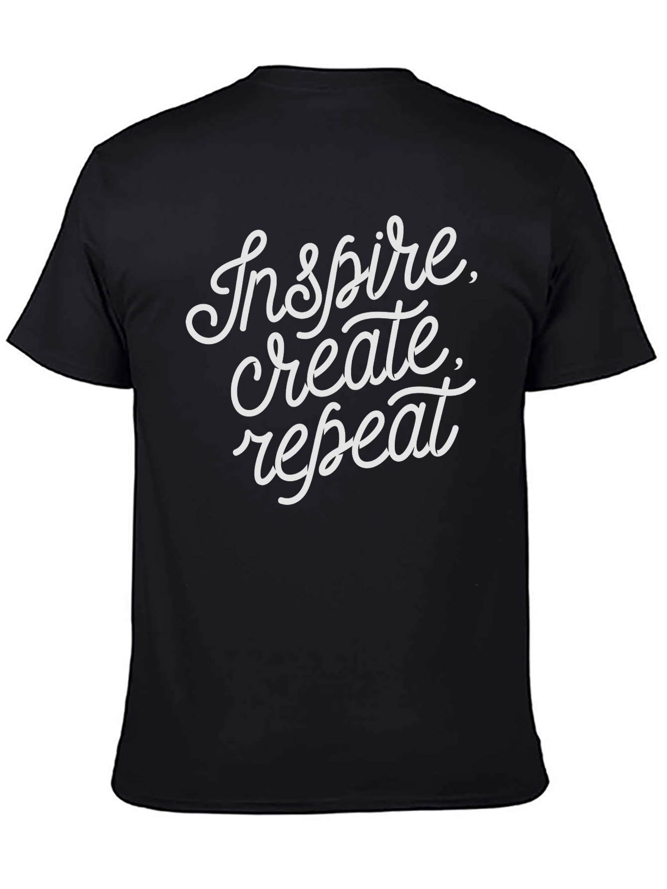 Black Inspire Create Repeat Graphic Tee view 4