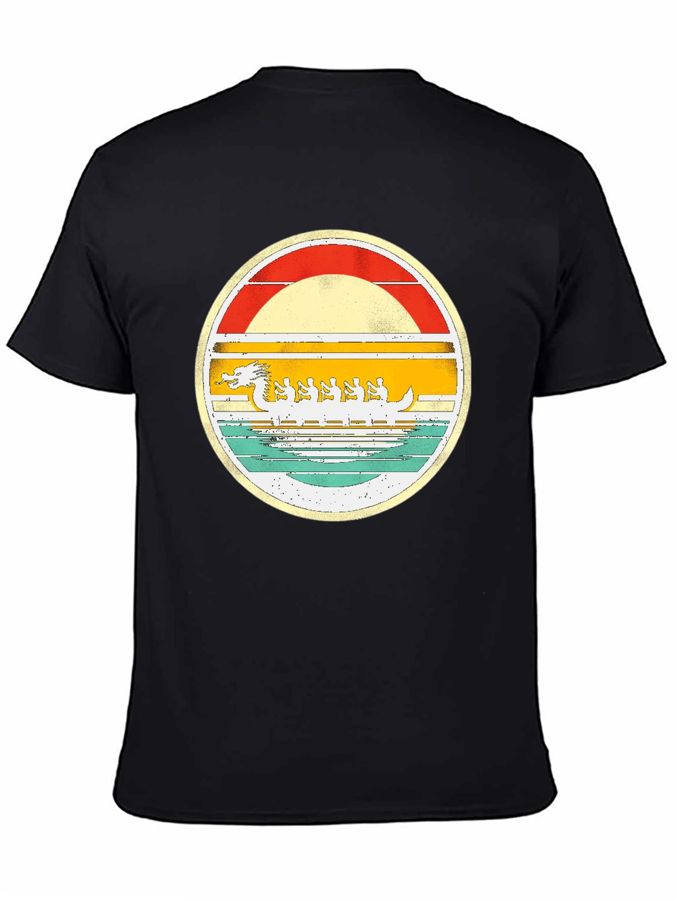 Black Dragon Boat Festival Graphic Tee view 4