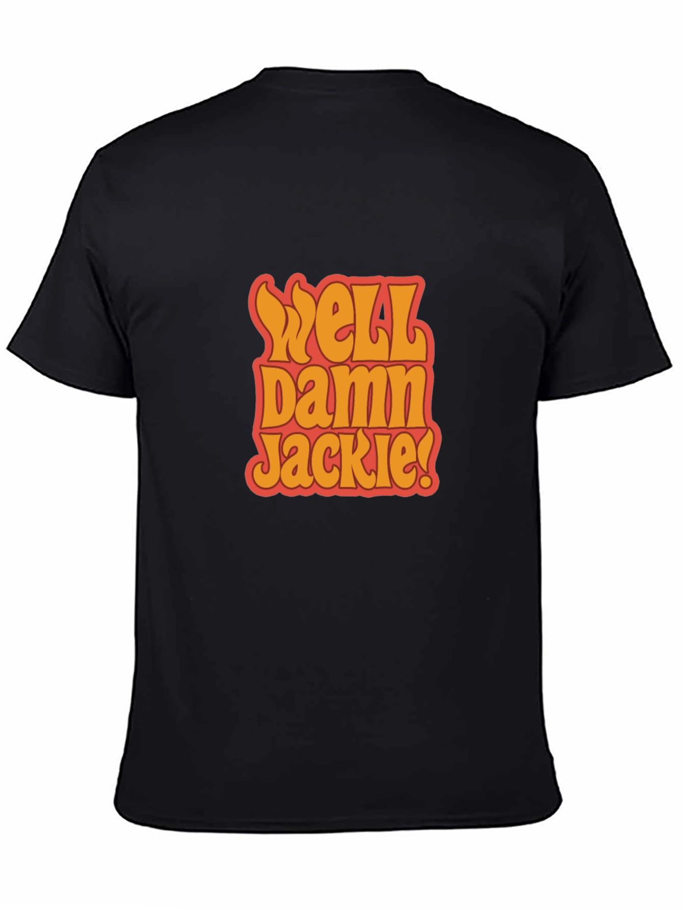 Black Well Damn Jackie! Black Graphic Tee view 4