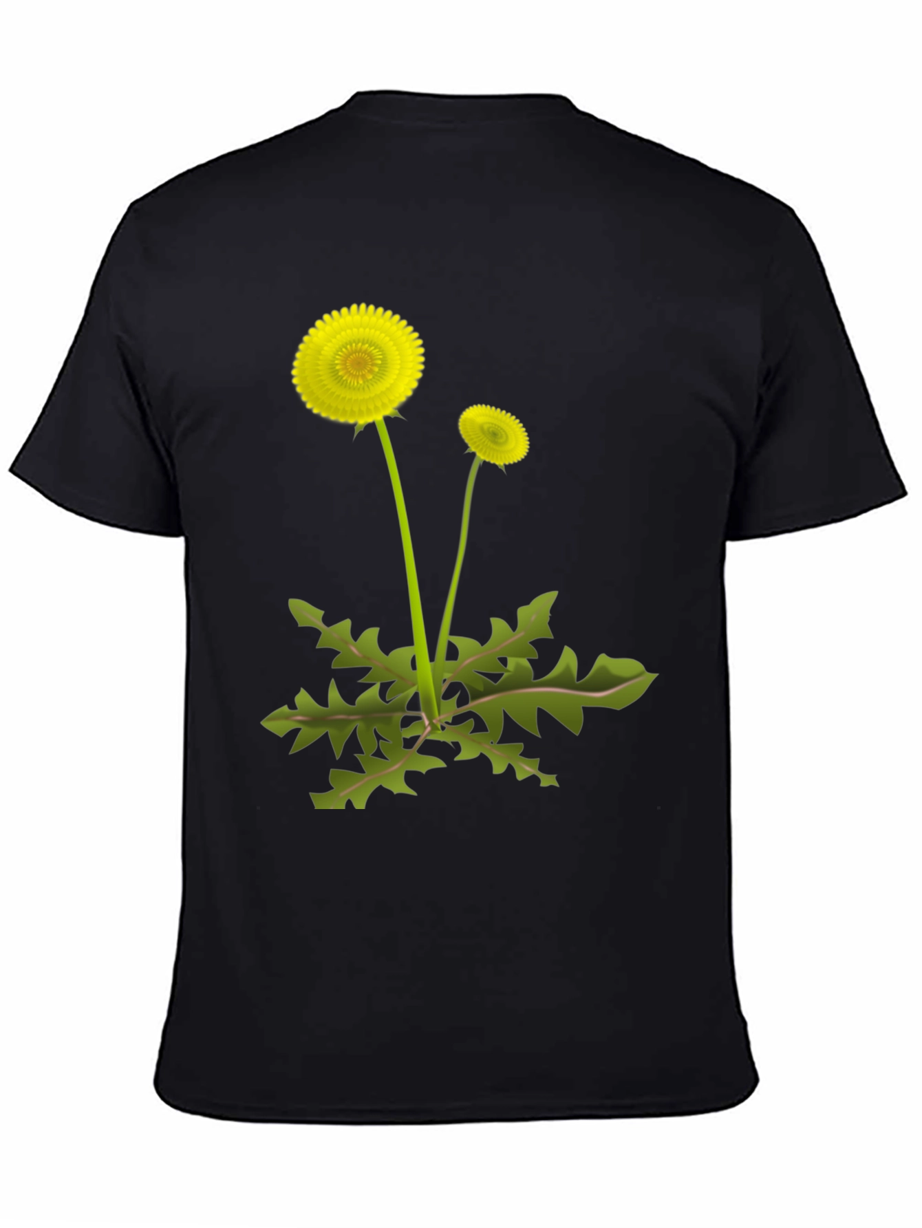 Black Dandelion Graphic Tee - Black view 4