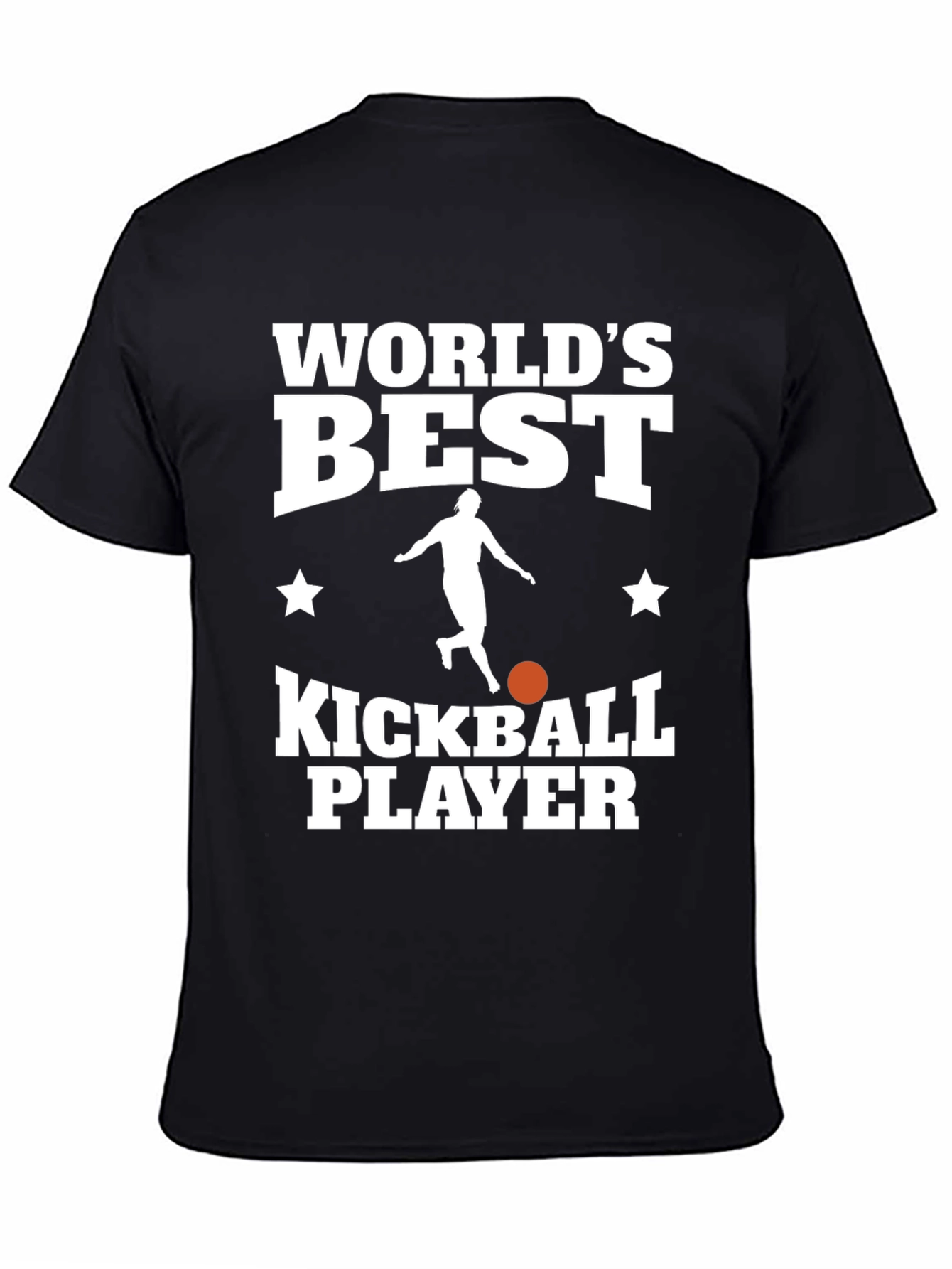 Black World's Best Kickball Player Graphic Tee view 4