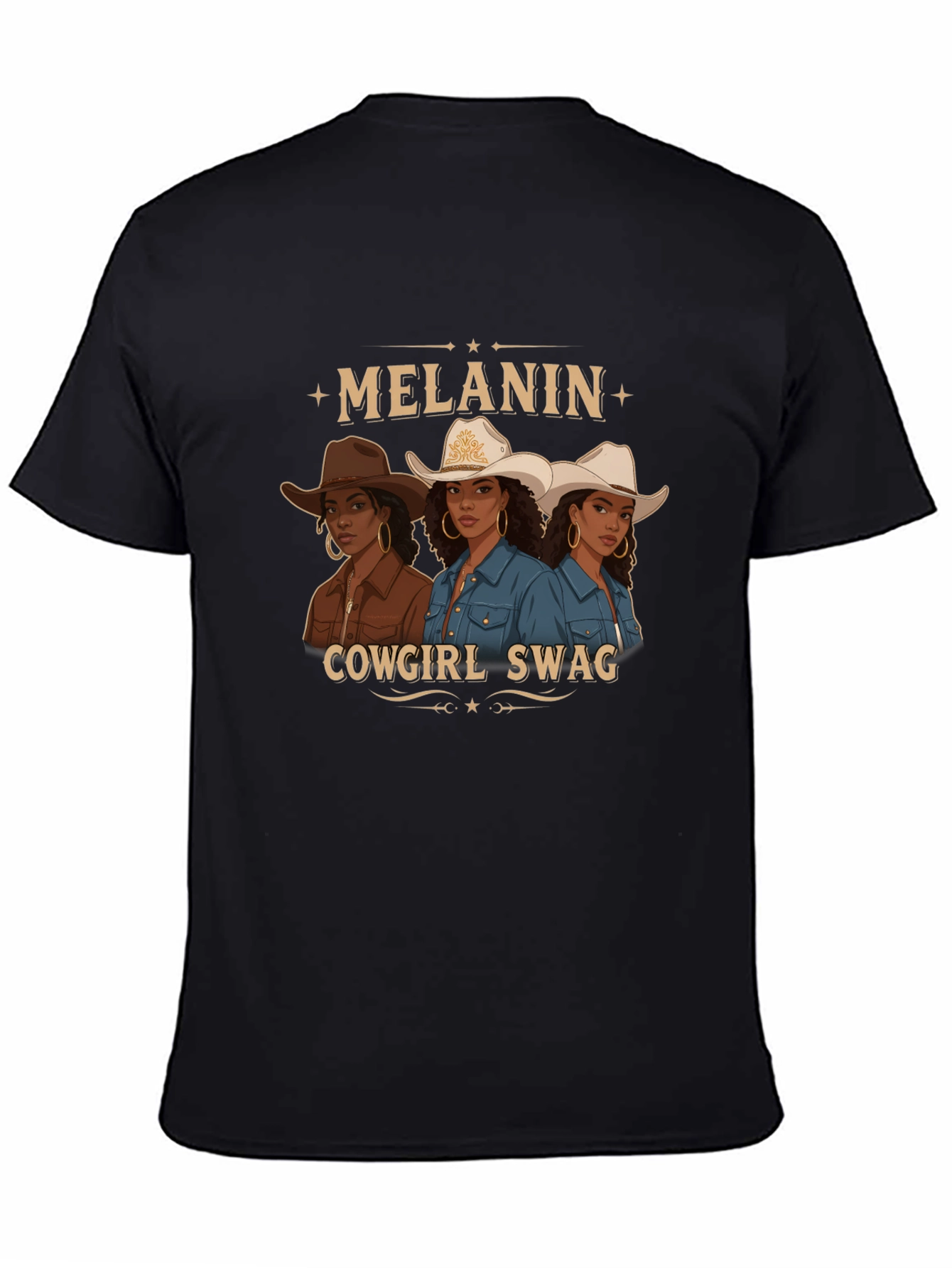 Melanin Cowgirl Swag Graphic Tee - 4