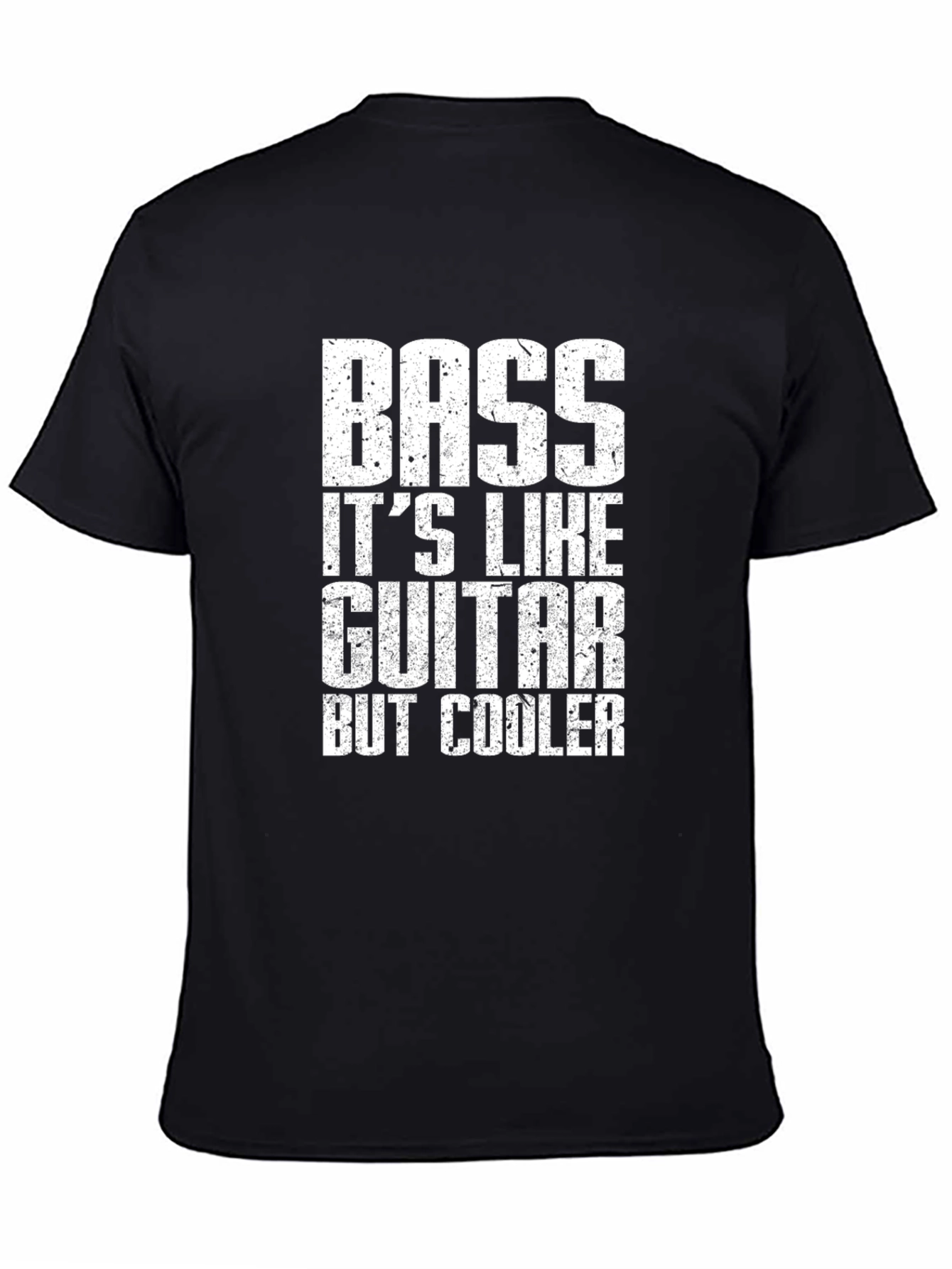 Black Bass is Cooler T-Shirt - Musician Humor Tee view 4