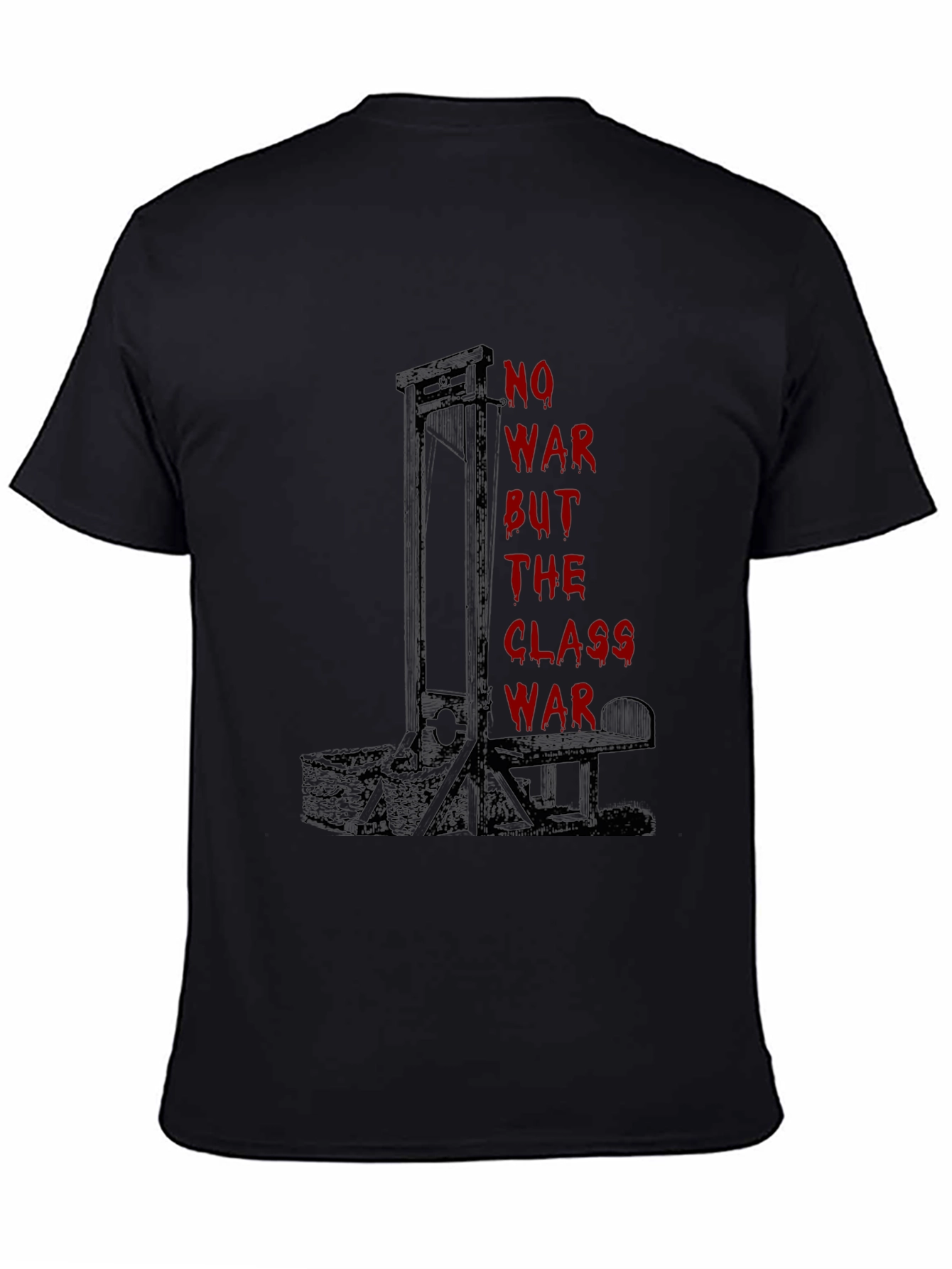Black No War But Class War Graphic Tee view 4