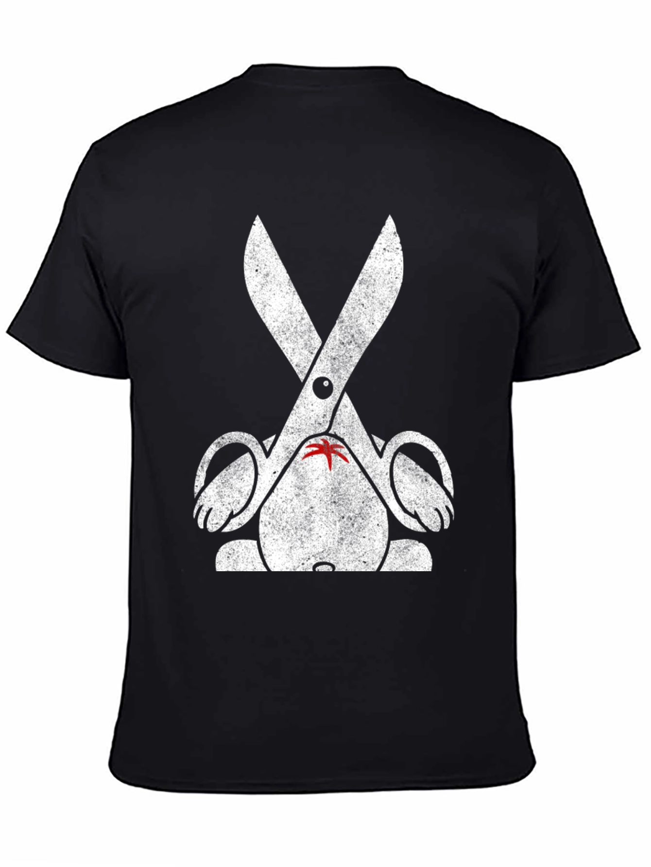 Black Hair Stylist Scissor Graphic Tee - Unisex view 4