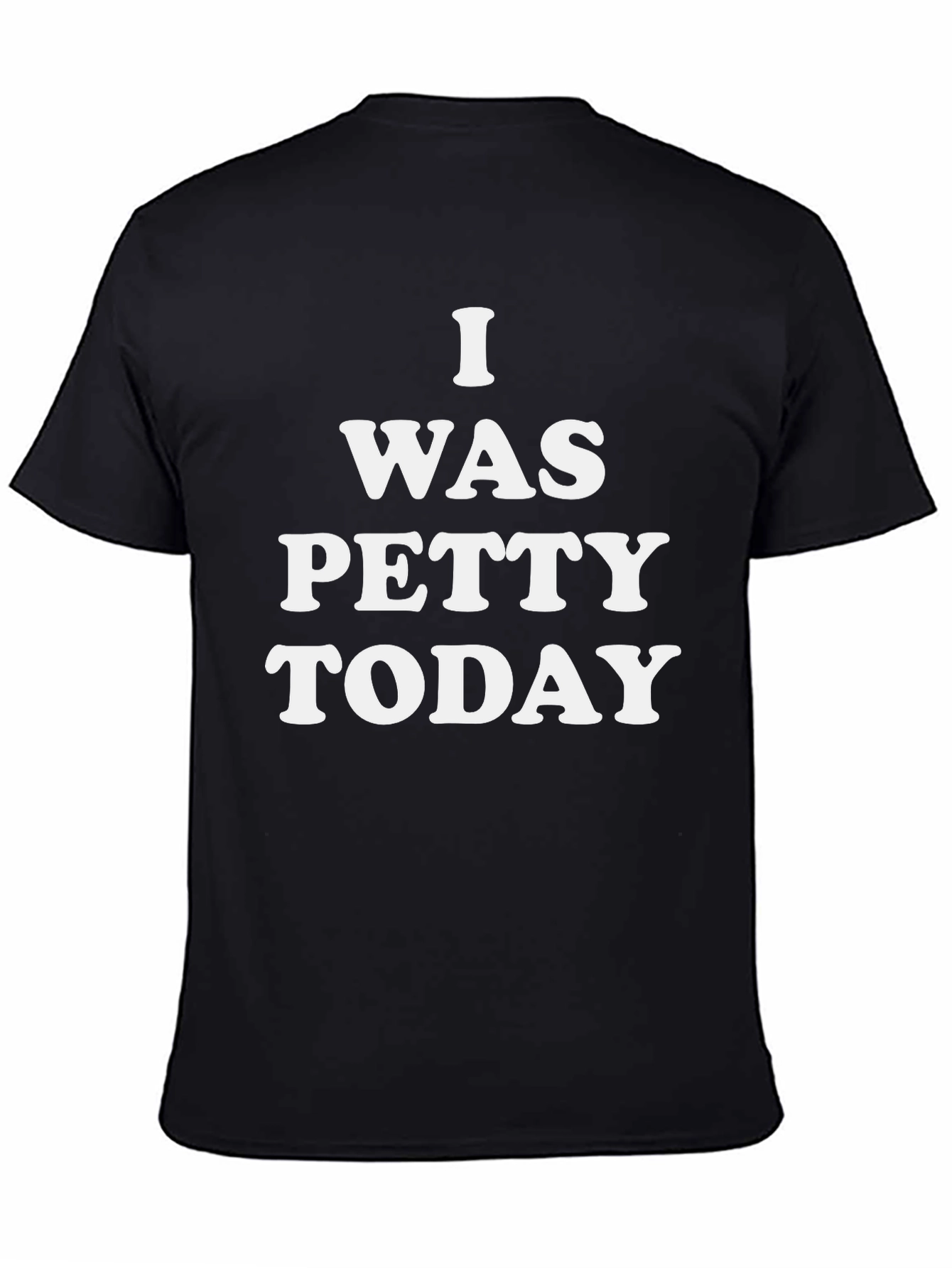 Black I Was Petty Today Graphic Tee view 4