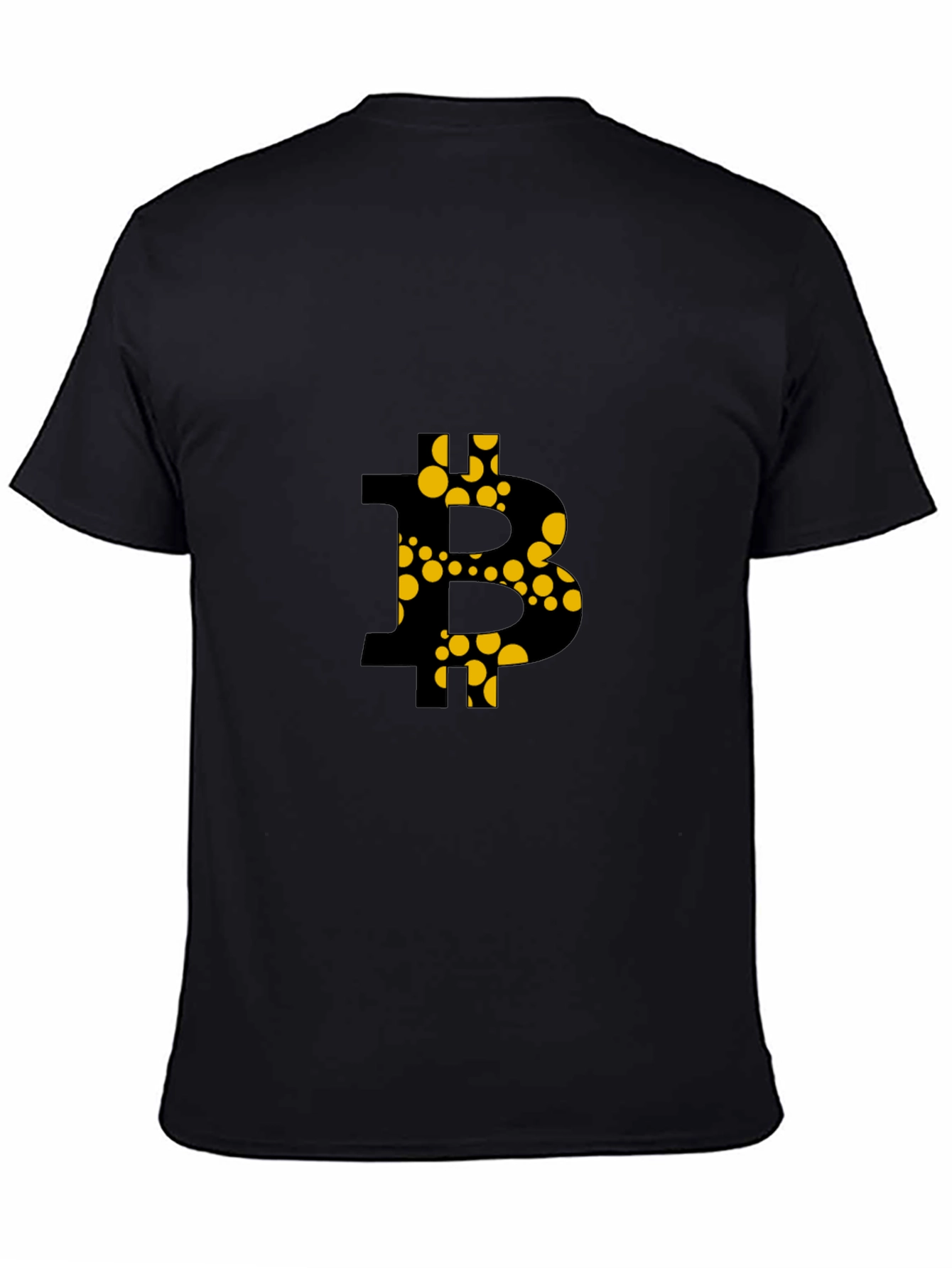 Black Bitcoin Graphic Tee - Black Crypto T-Shirt view 4