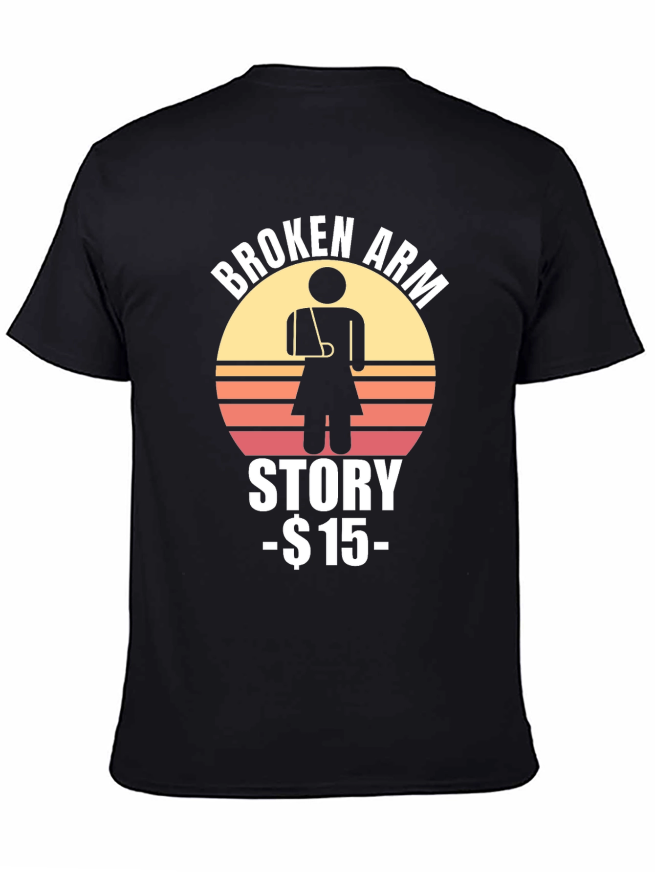Black Broken Arm Story T-Shirt - $15 view 4