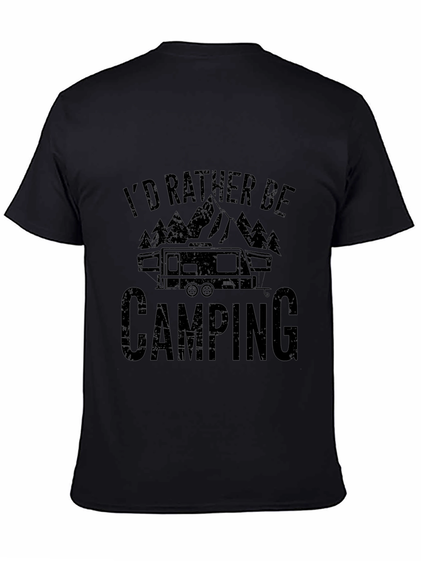 I'd Rather Be Camping Graphic T-Shirt - 4