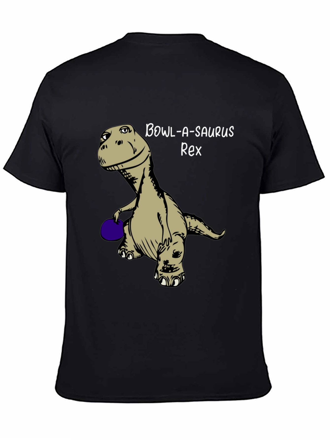 Black Bowl-A-Saurus Rex Graphic Tee view 4