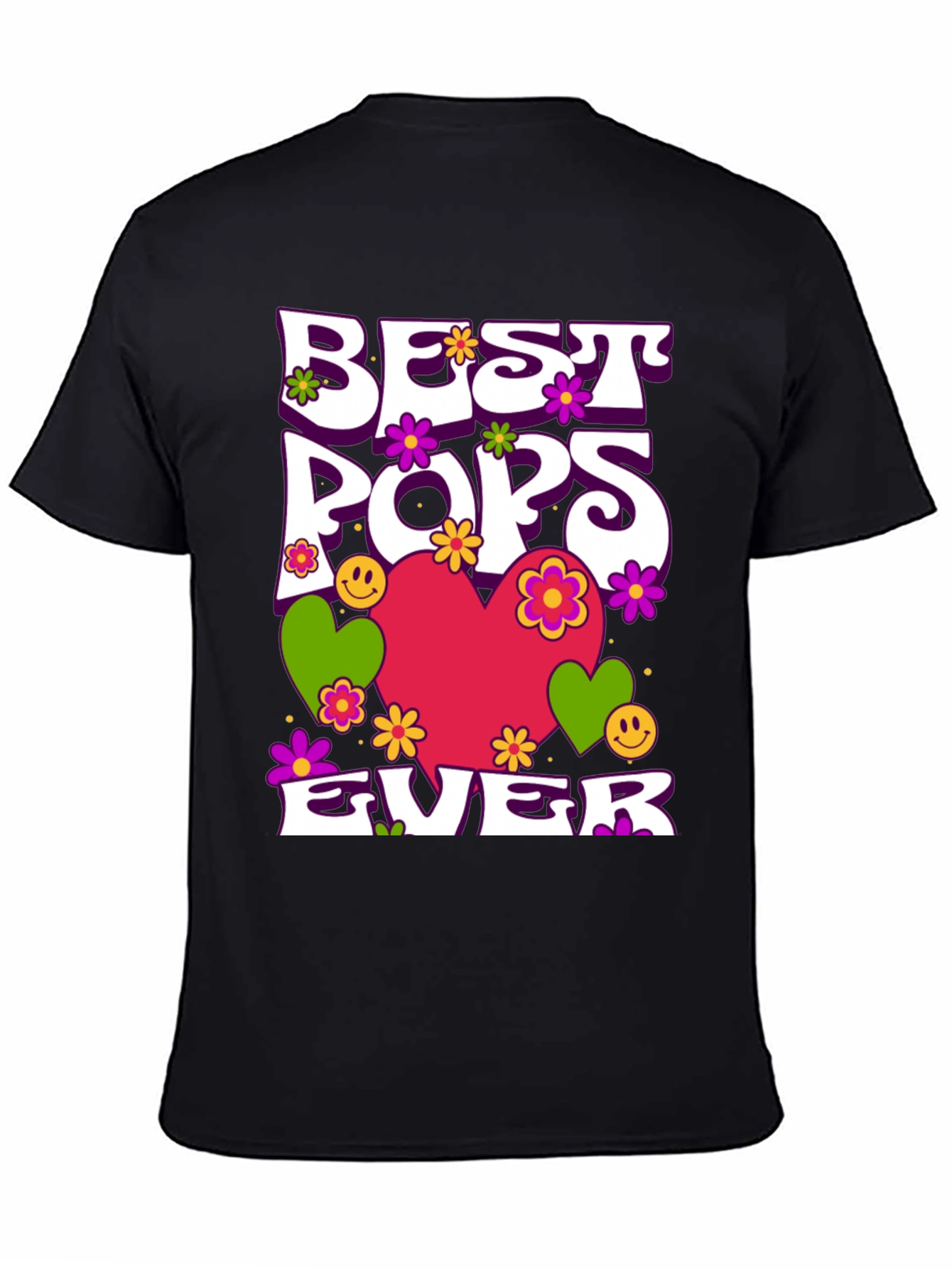 Black Best Pops Ever Graphic T-Shirt view 4