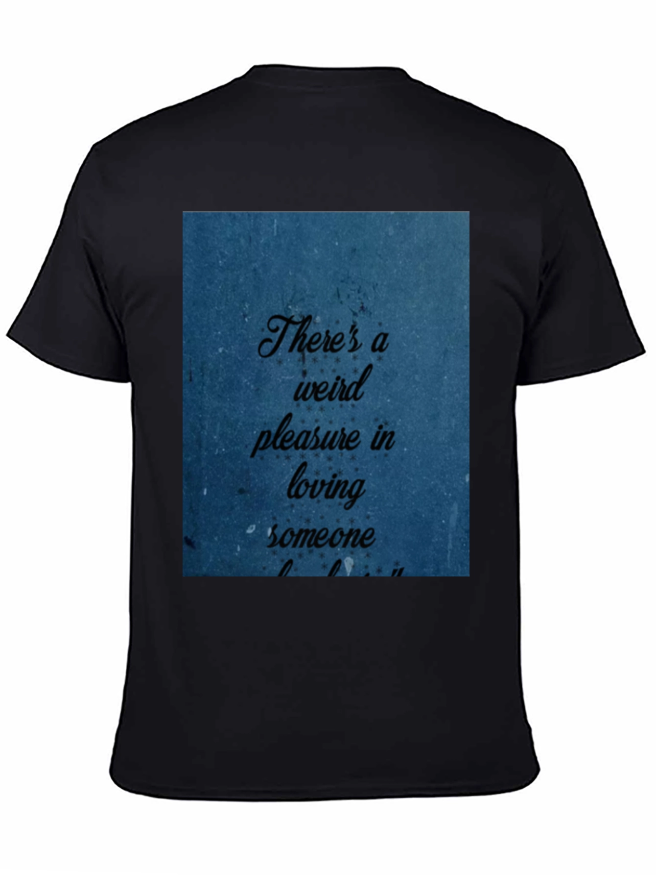Black Weird Pleasure Graphic Tee view 4