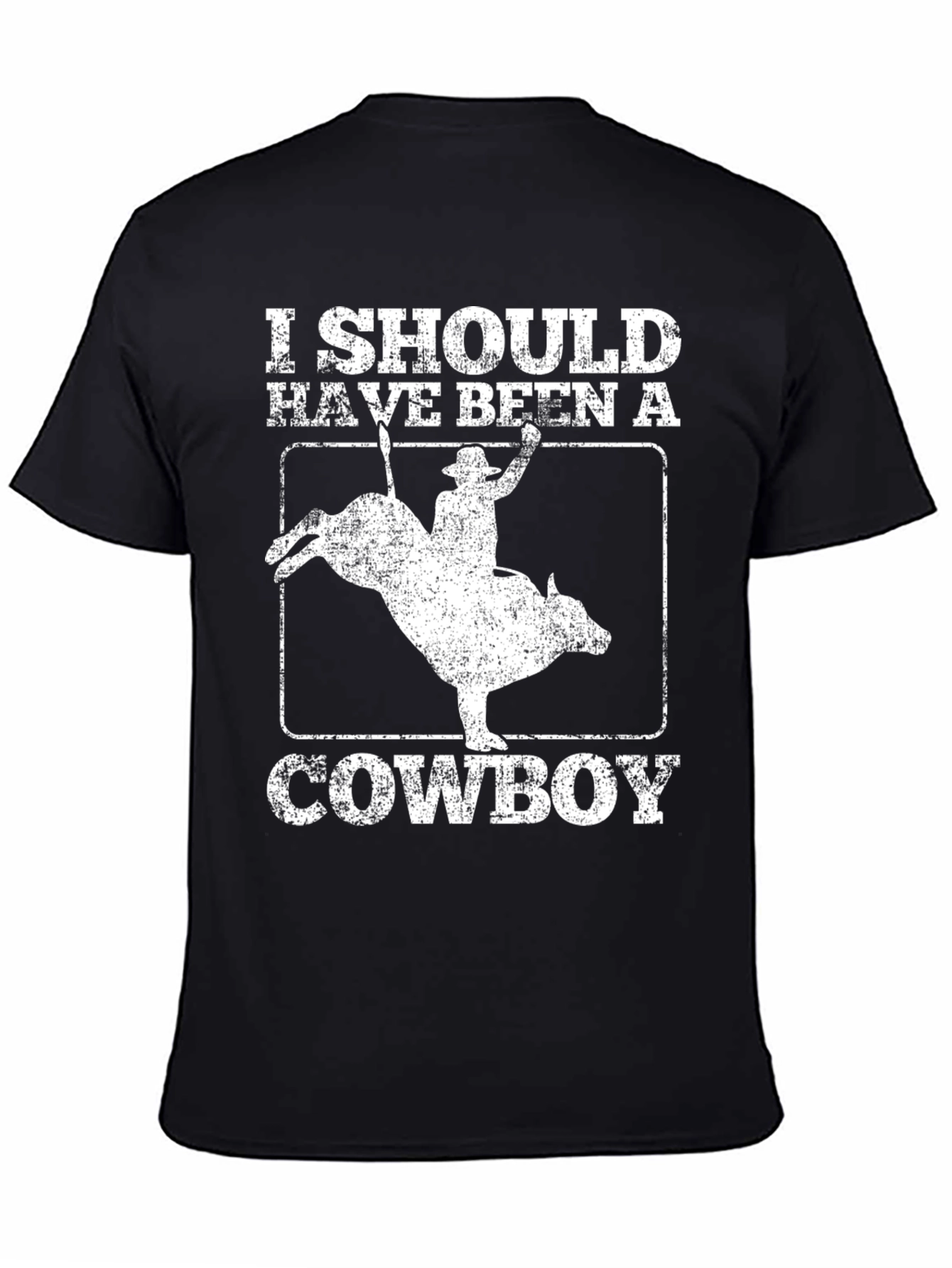 Black I Should Have Been a Cowboy Graphic T-Shirt view 4
